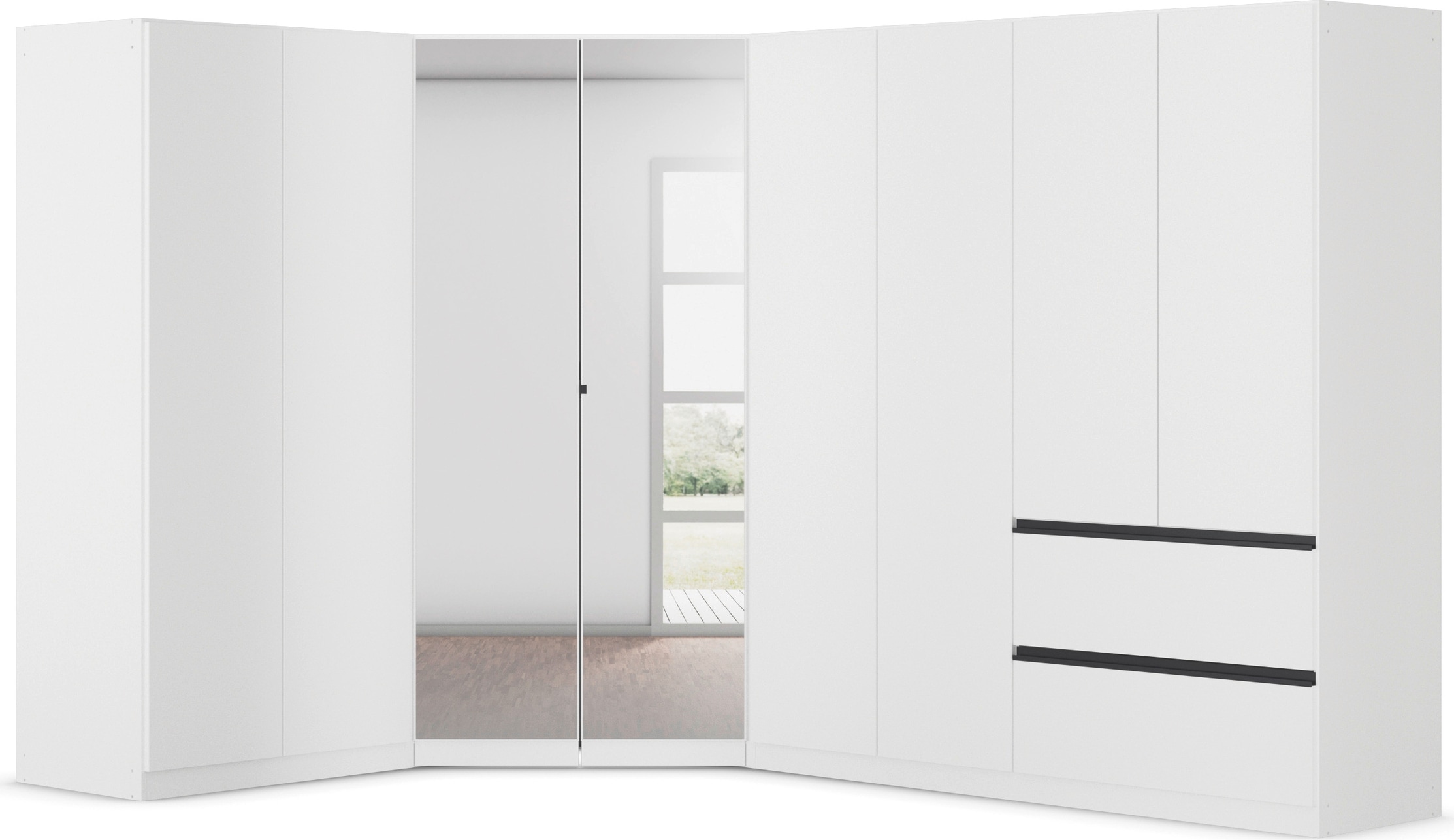 rauch Schrank-Set "Kleiderschrank Schrank Garderobe Wäscheschrank COSTA Größe 208x298 cm" Set, in 3 Ausstattungen BASIC/CLASSIC/PREMIUM, 3 Stk. tlg.