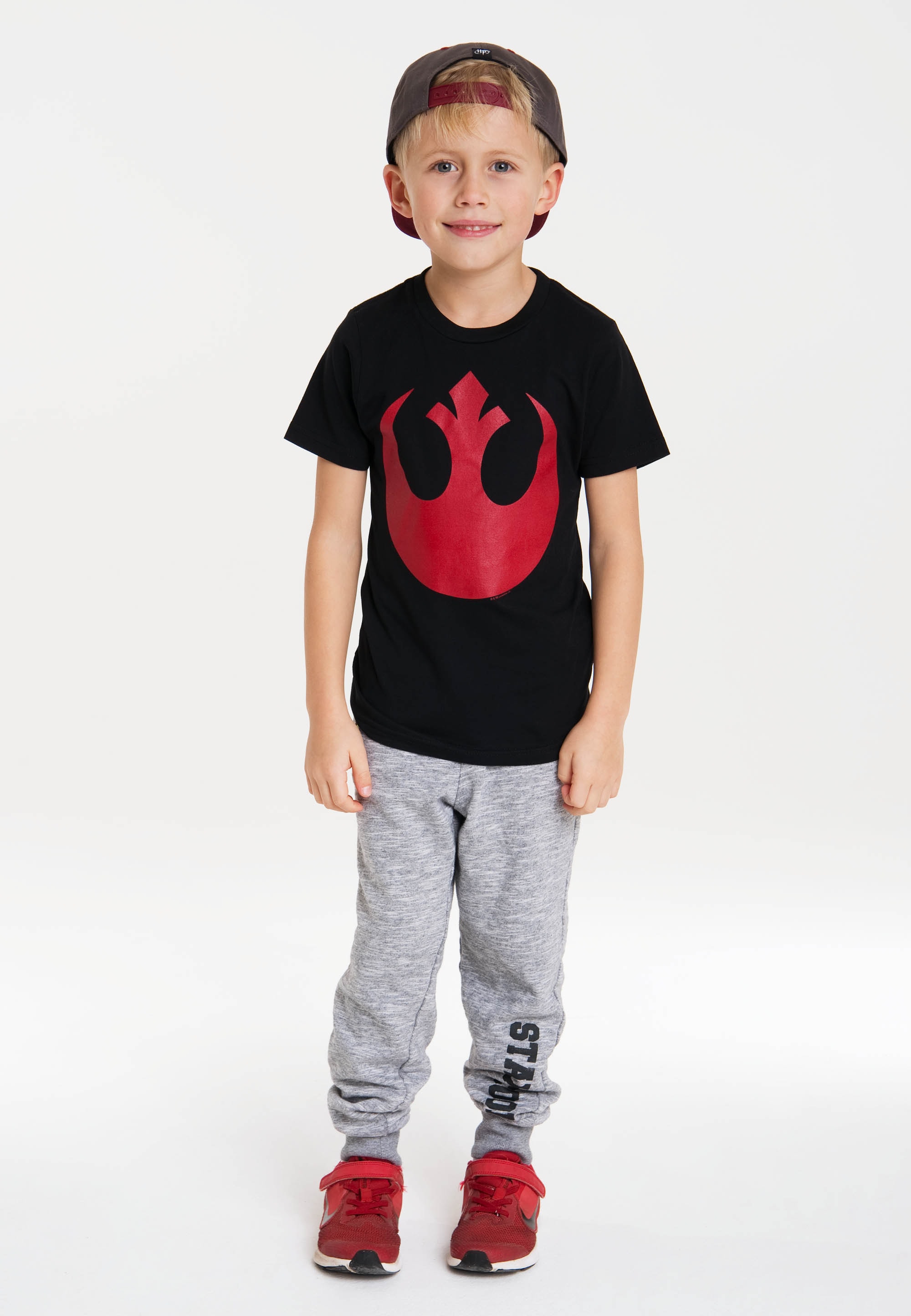 LOGOSHIRT T-Shirt »Star Wars Rebel Alliance«, mit auffälligem Frontprint