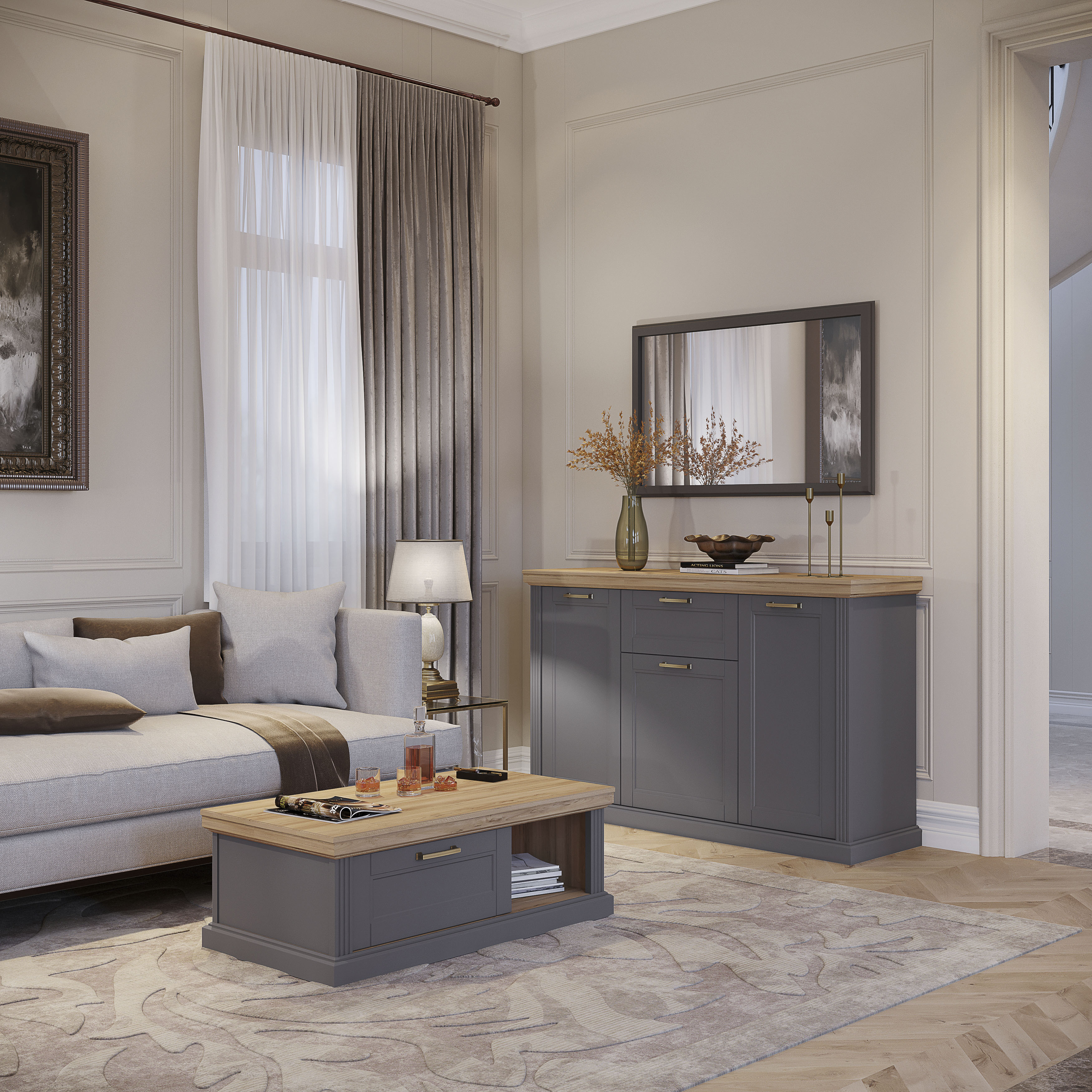 Thumbnail - OTTO home Wandspiegel "Tara" UV lackiertes MDF