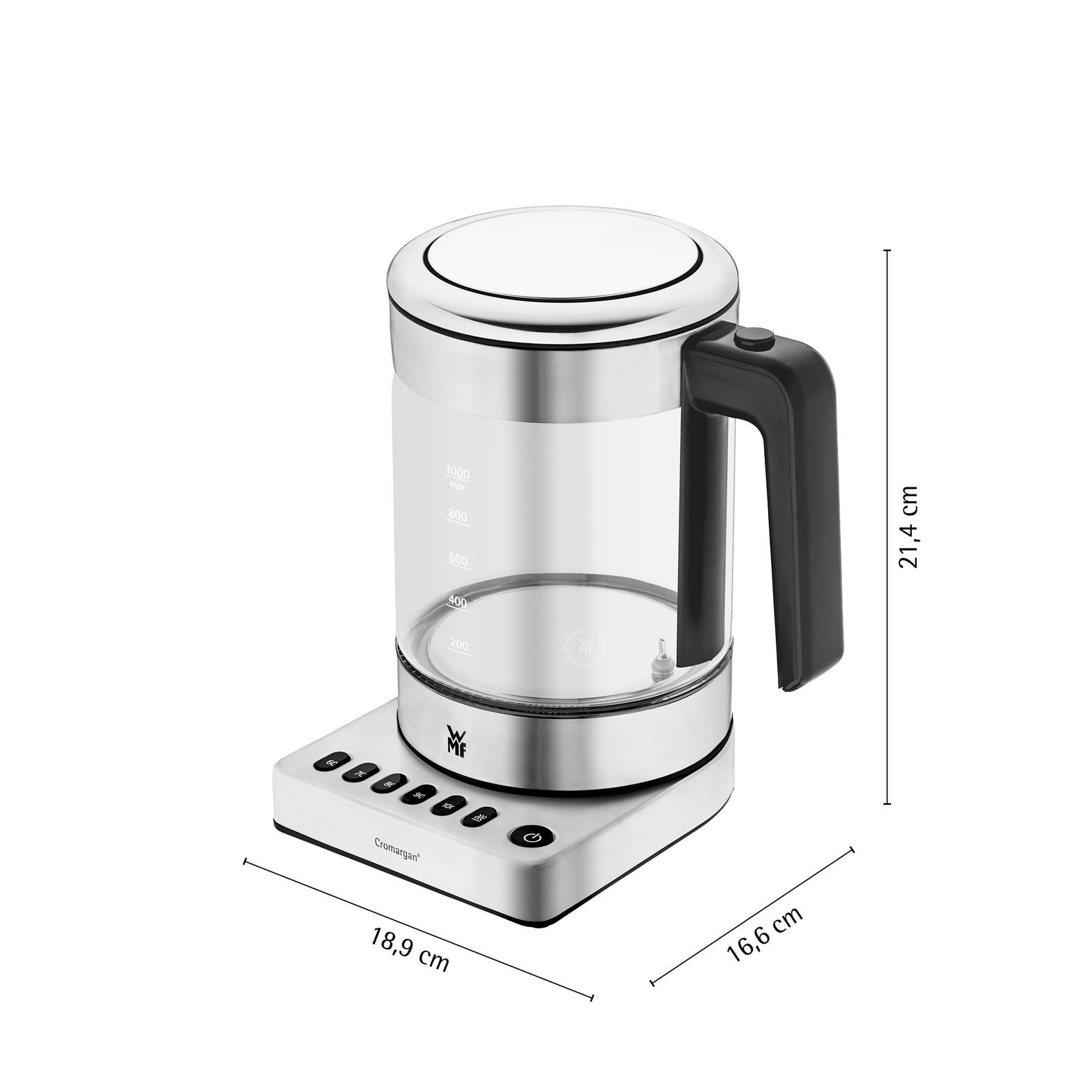 WMF Wasserkocher »KÜCHENminis® Glas Vario« 1 l 1960 W 1,0 l