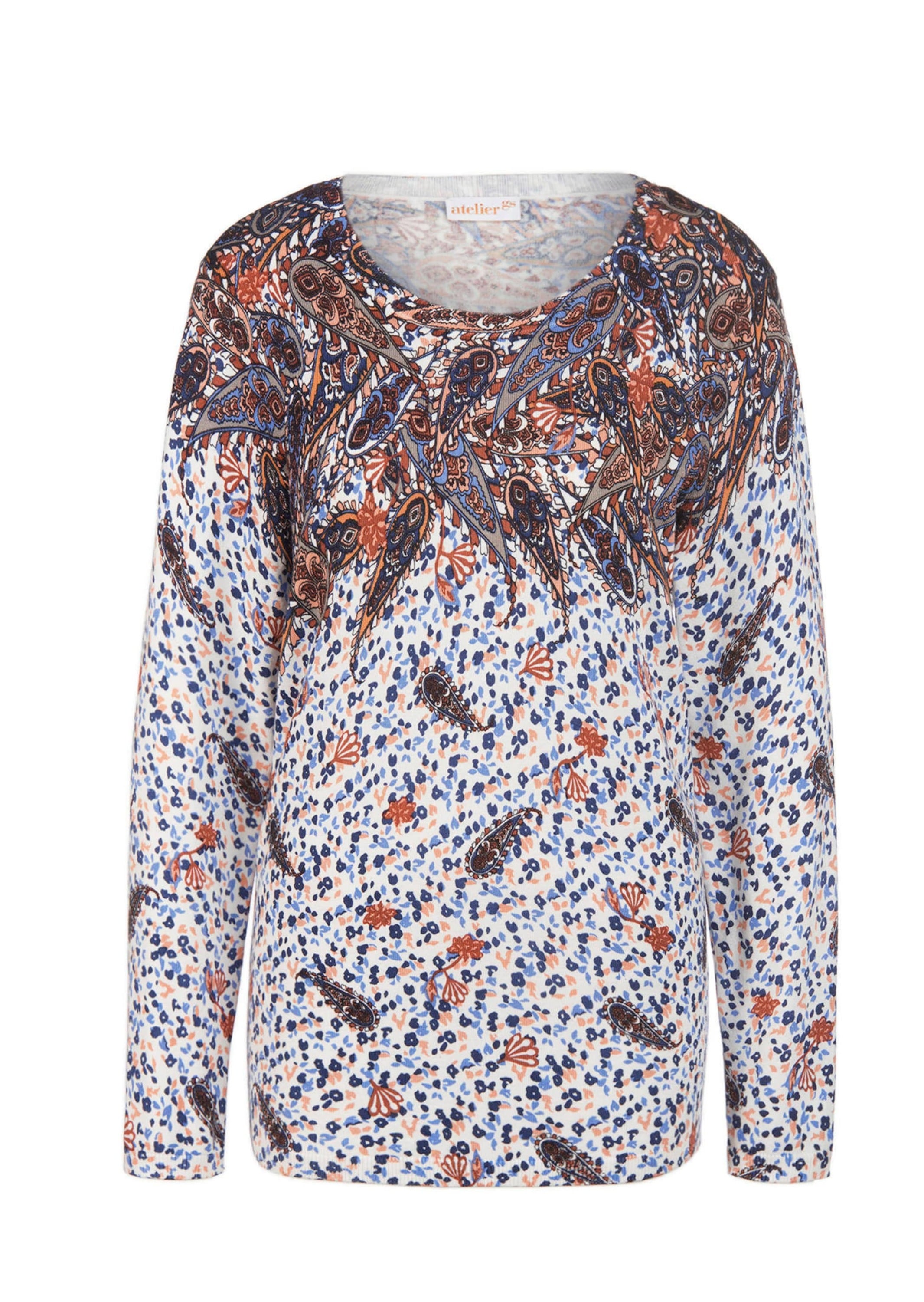 GOLDNER 2-in-1-Pullover "Druckpullover mit ornamentalem Druck" günstig online kaufen