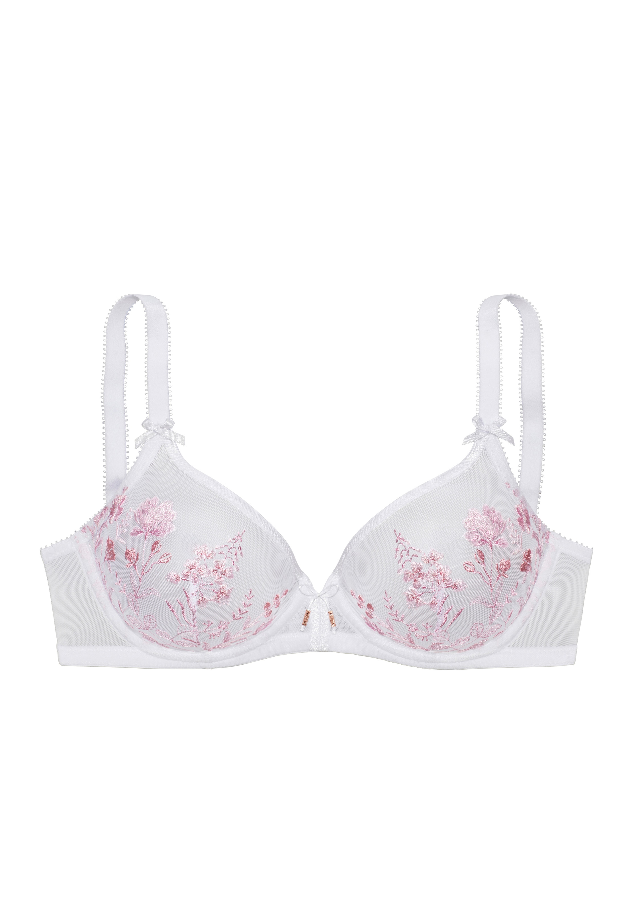 LASCANA Bügel-BH »Maria« mit Blumen aus edler Stickereispitze – auch ideal für große Größen