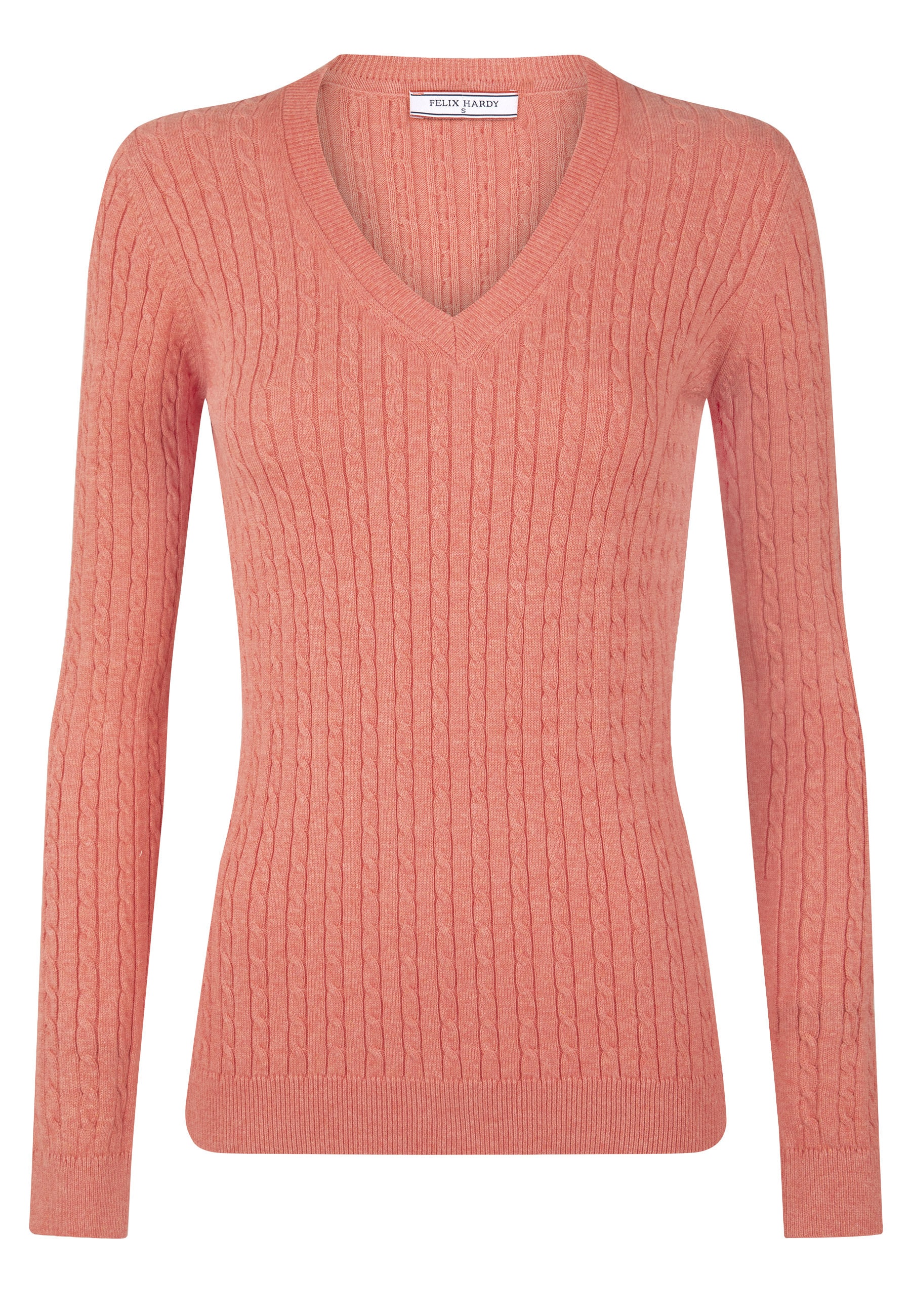 Felix Hardy V-Ausschnitt-Pullover "Kabelstrick-Pullover mit V-Ausschnitt" günstig online kaufen