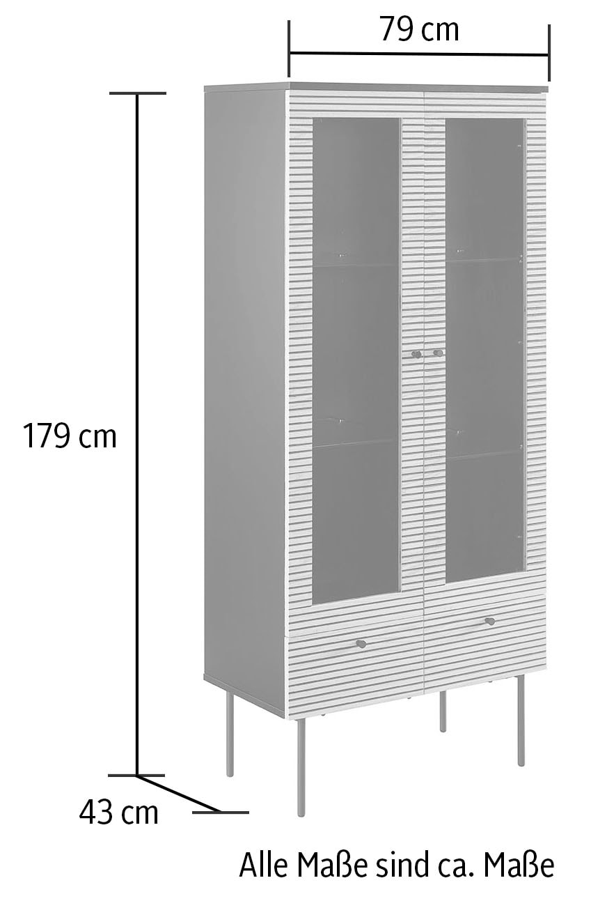 SalesFever Vitrine, Eiche kaufen | Echtholzfurnier BAUR