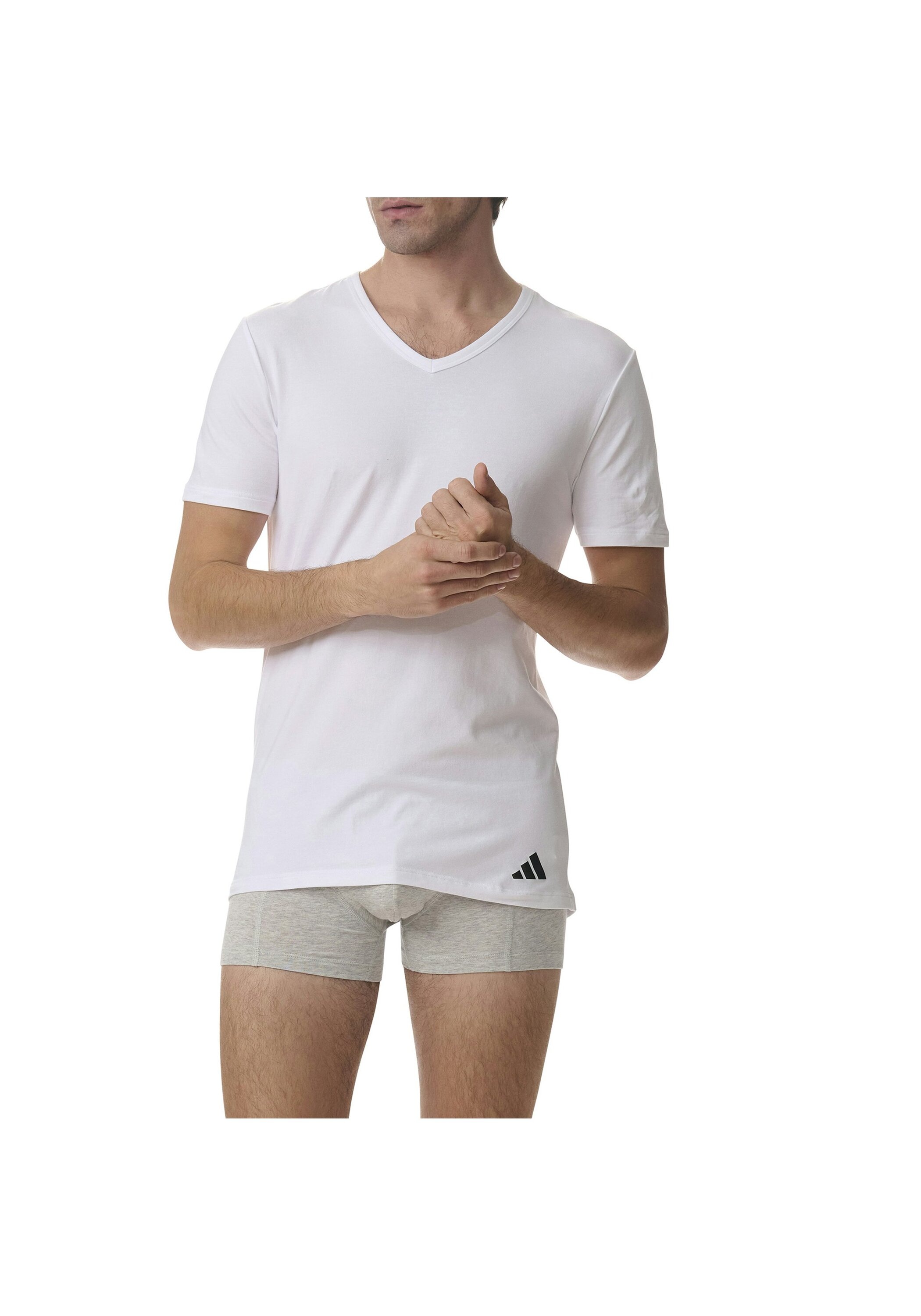 adidas Sportswear T-Shirt Active Flex Cotton (2er Pack) V-Ausschnitt, Kurza günstig online kaufen