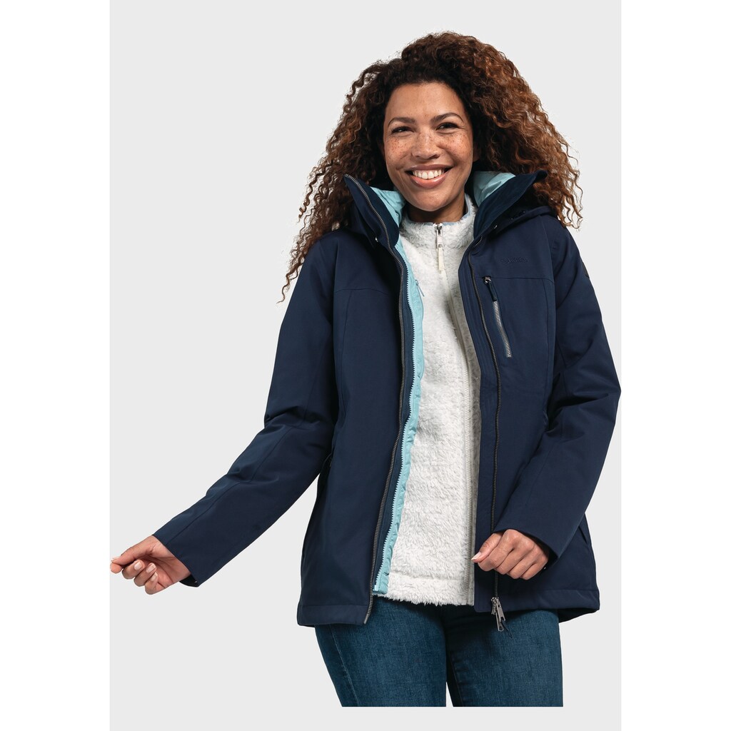 Schöffel Doppeljacke »3in1 Jacket Krakau L«, mit Kapuze