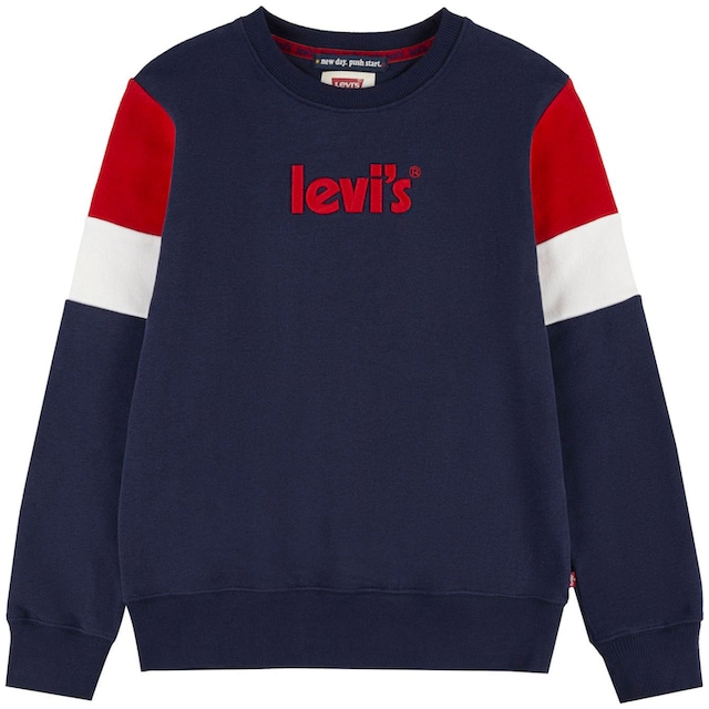 BOYS »COLORBLOCKED | for Levi\'s® Kids Sweatshirt BAUR Black CREW«, Friday