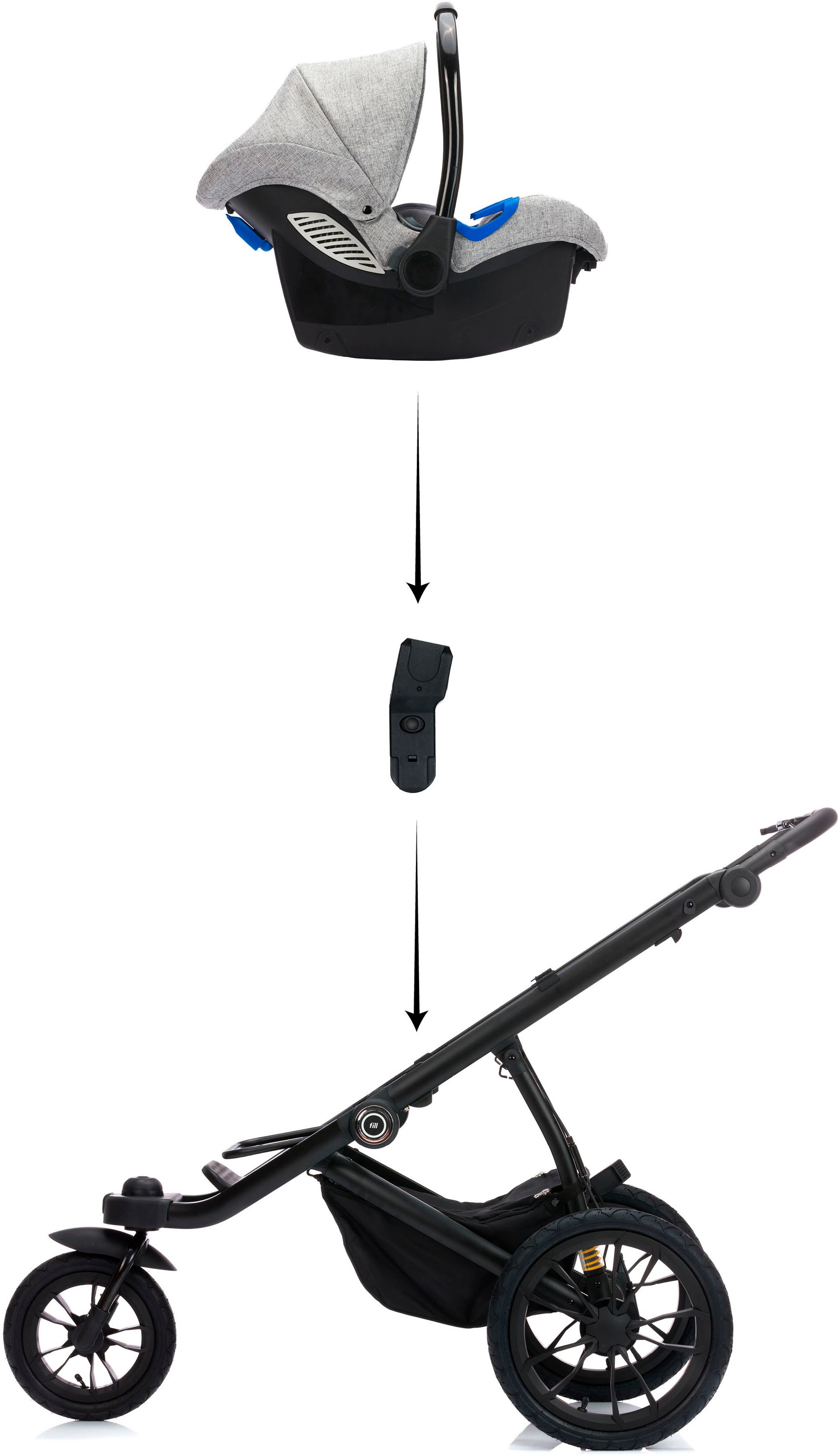 Fillikid Kinderwagen-Adapter »S609 Jogger Run«, für Maxi Cosi