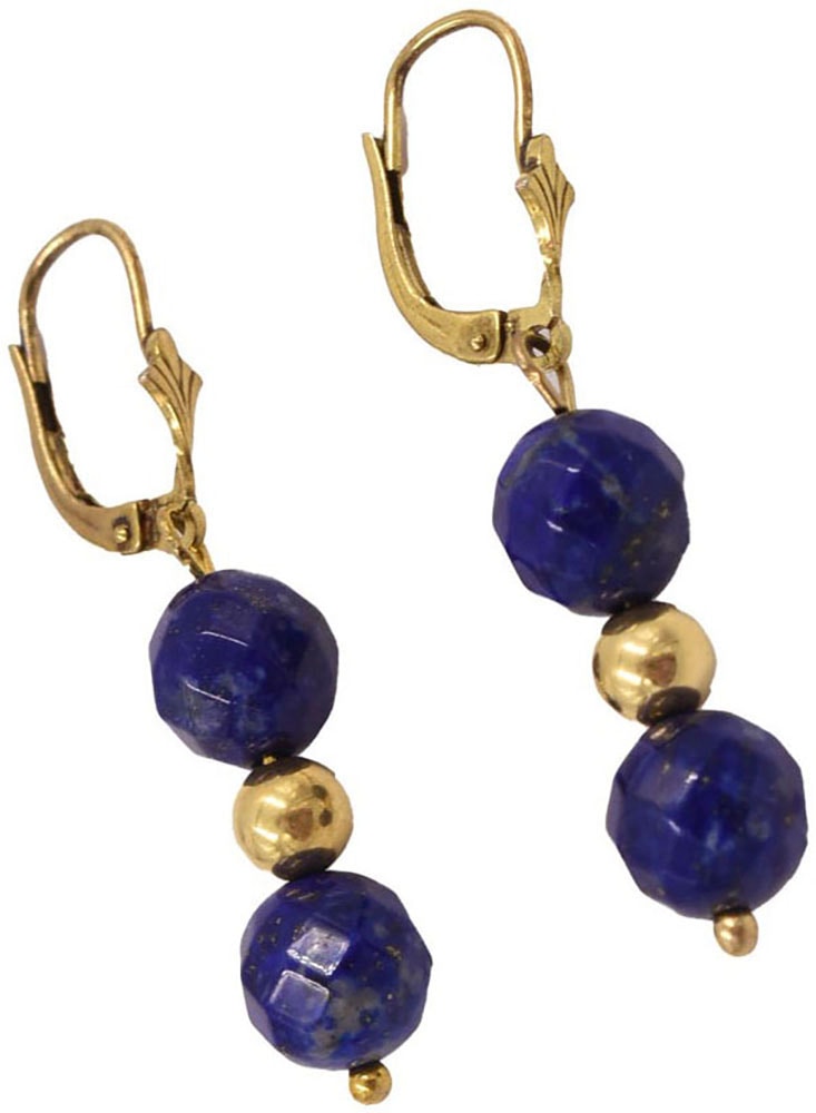 Firetti Paar Ohrhänger »Schmuck Geschenk Silber 925 Ohrschmuck Ohrringe Edelsteine«, Made in Germany - mit Lapislazuli