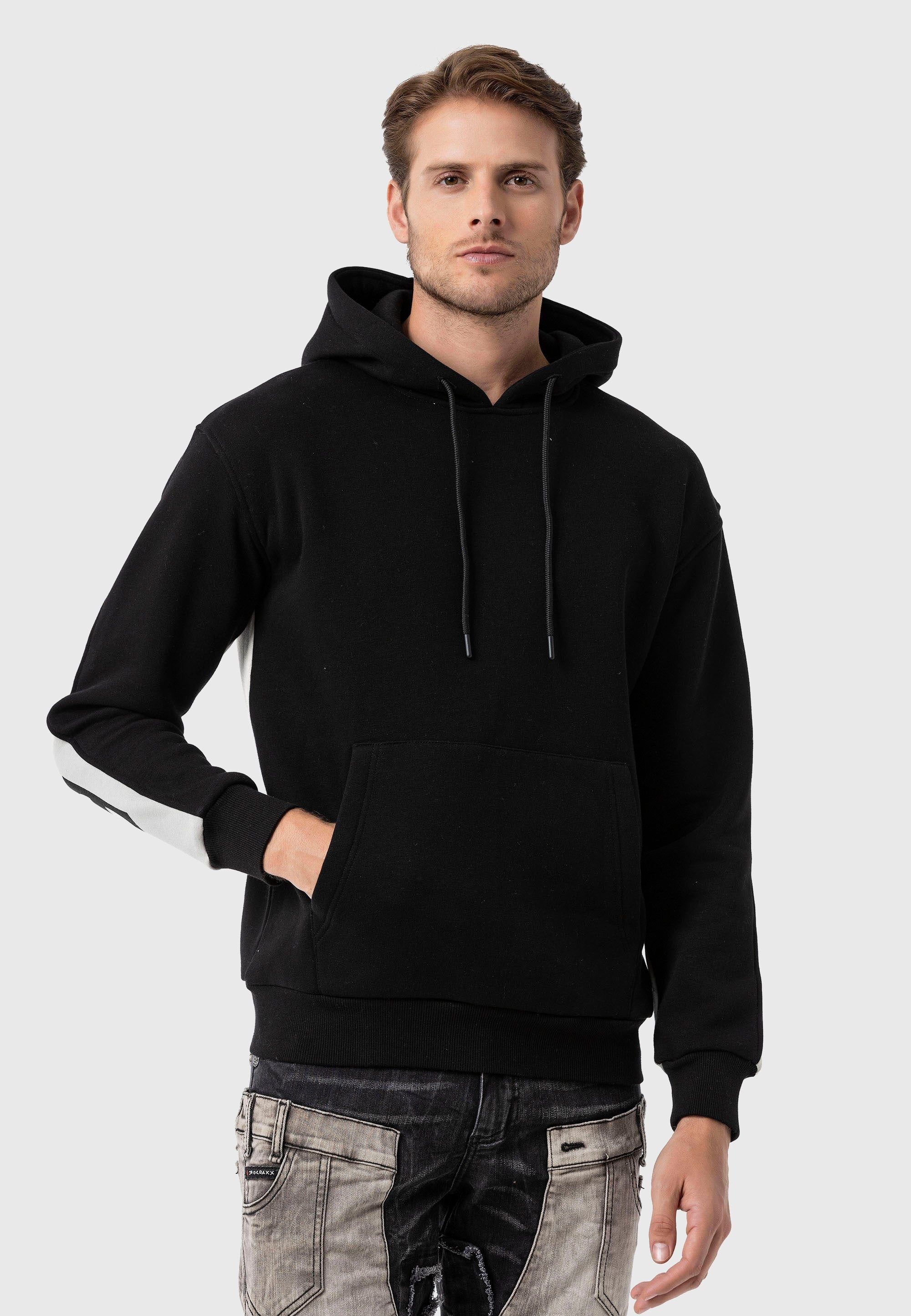 Cipo & Baxx Kapuzenpullover "Sweatshirts", (1 tlg.), mit Statement Ärmel-Pr günstig online kaufen