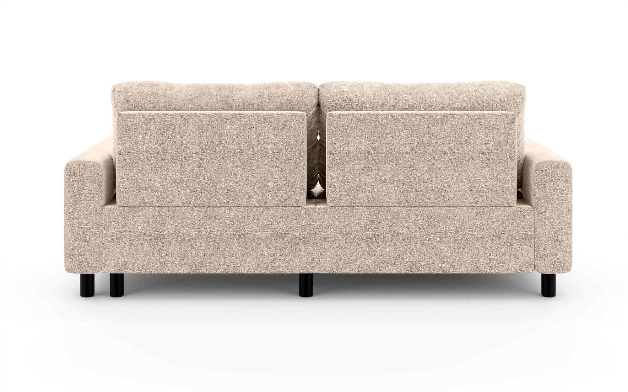 INOSIGN Ecksofa »FAIRVIEW mit verstellbaren Rückenlehne, Maße B/T/H: 234/174/93 cm«, L-Form mit Wellenunterfederung, Recamiere beidseitig montierbar