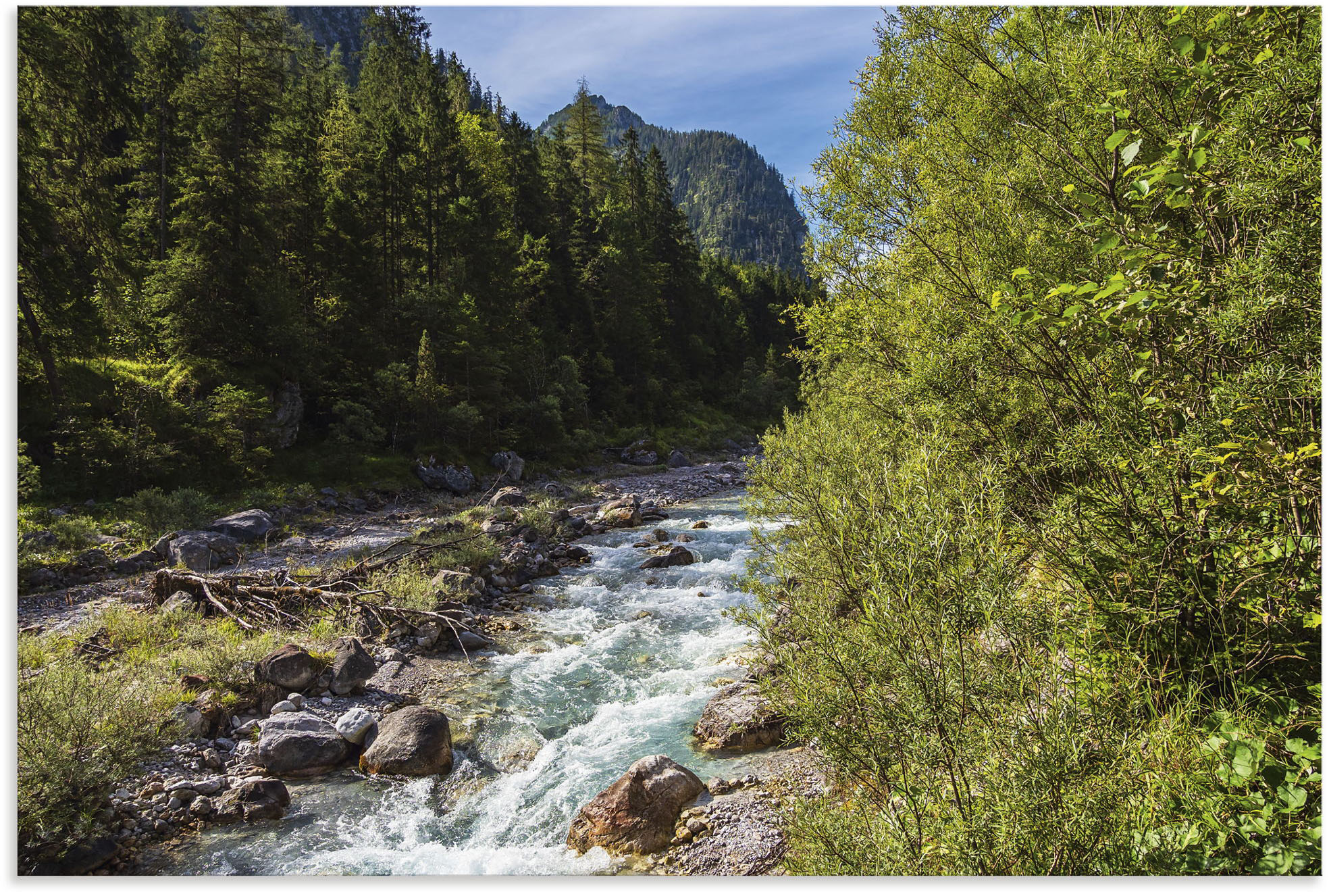 Artland Alu-Dibond-Druck "Wimbachtal Ramsau Berchtesgadener Land" Berge & Alpenbilder 1 Stk. tlg. für Innen- und Außenbereich geeignet, Outdoorbild