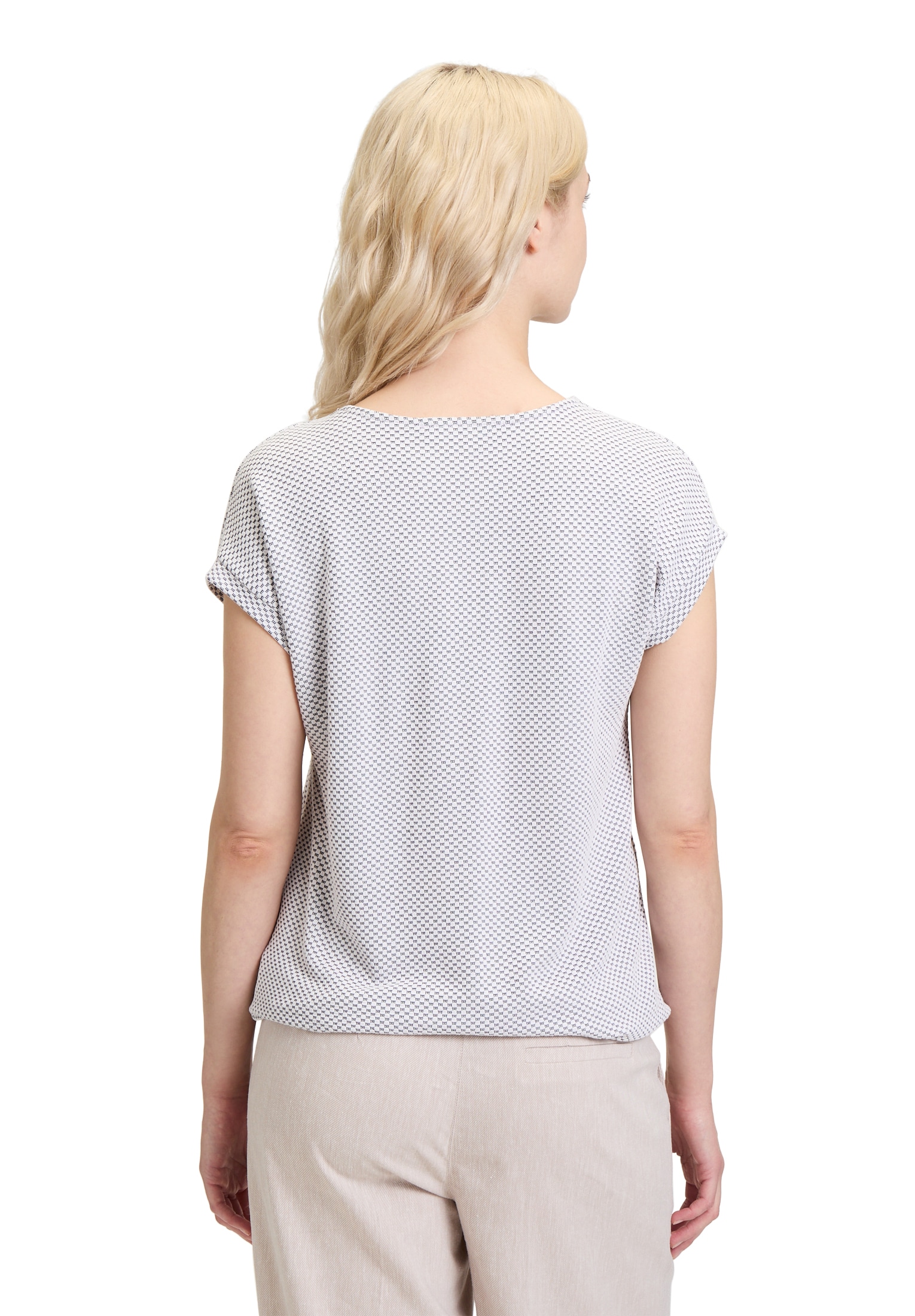 Betty&Co Kurzarmshirt »Betty & Co Strukturshirt mit Gummizug«, (1 tlg.), Material