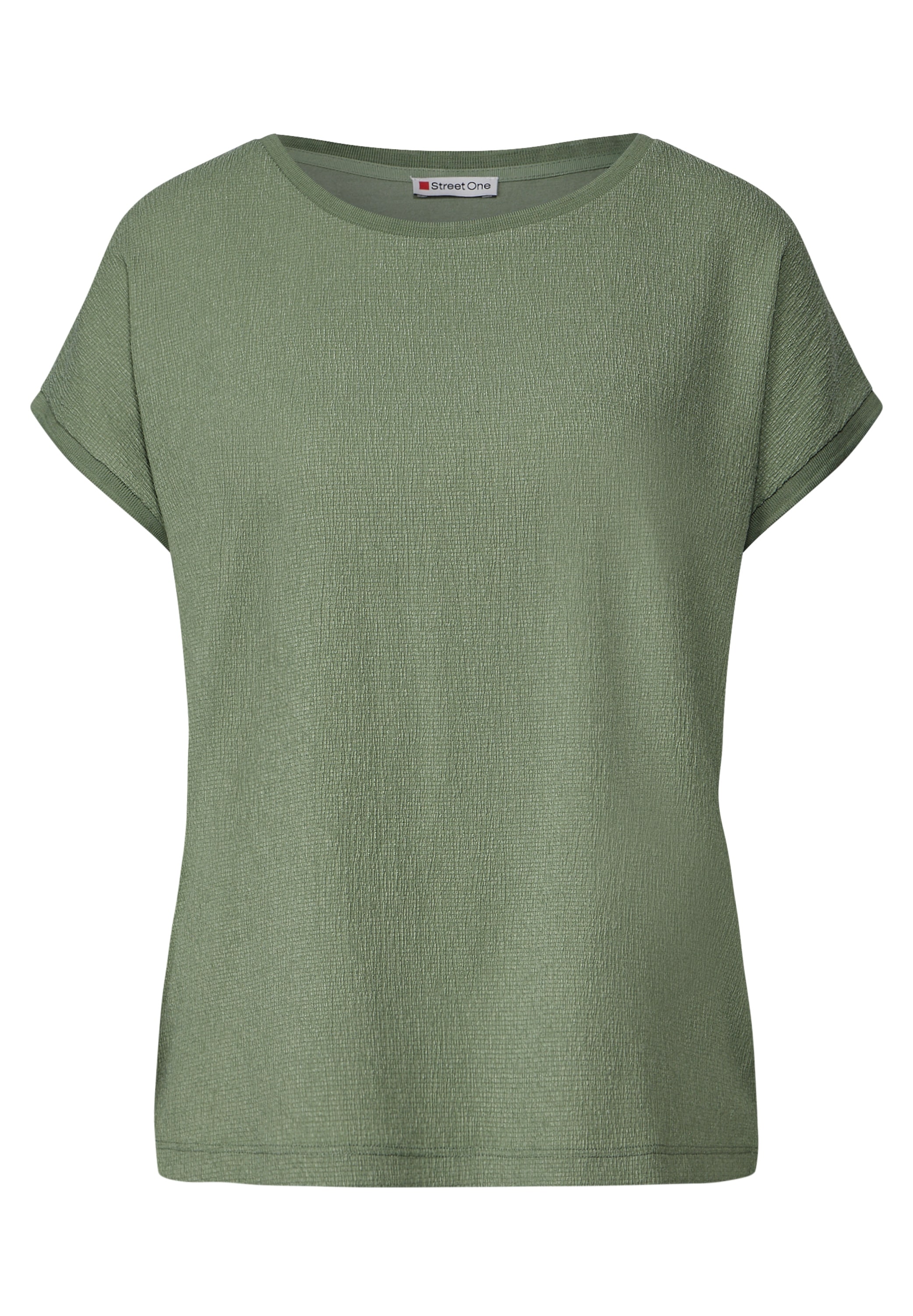 STREET ONE T-Shirt, aus elastischem Materialmix