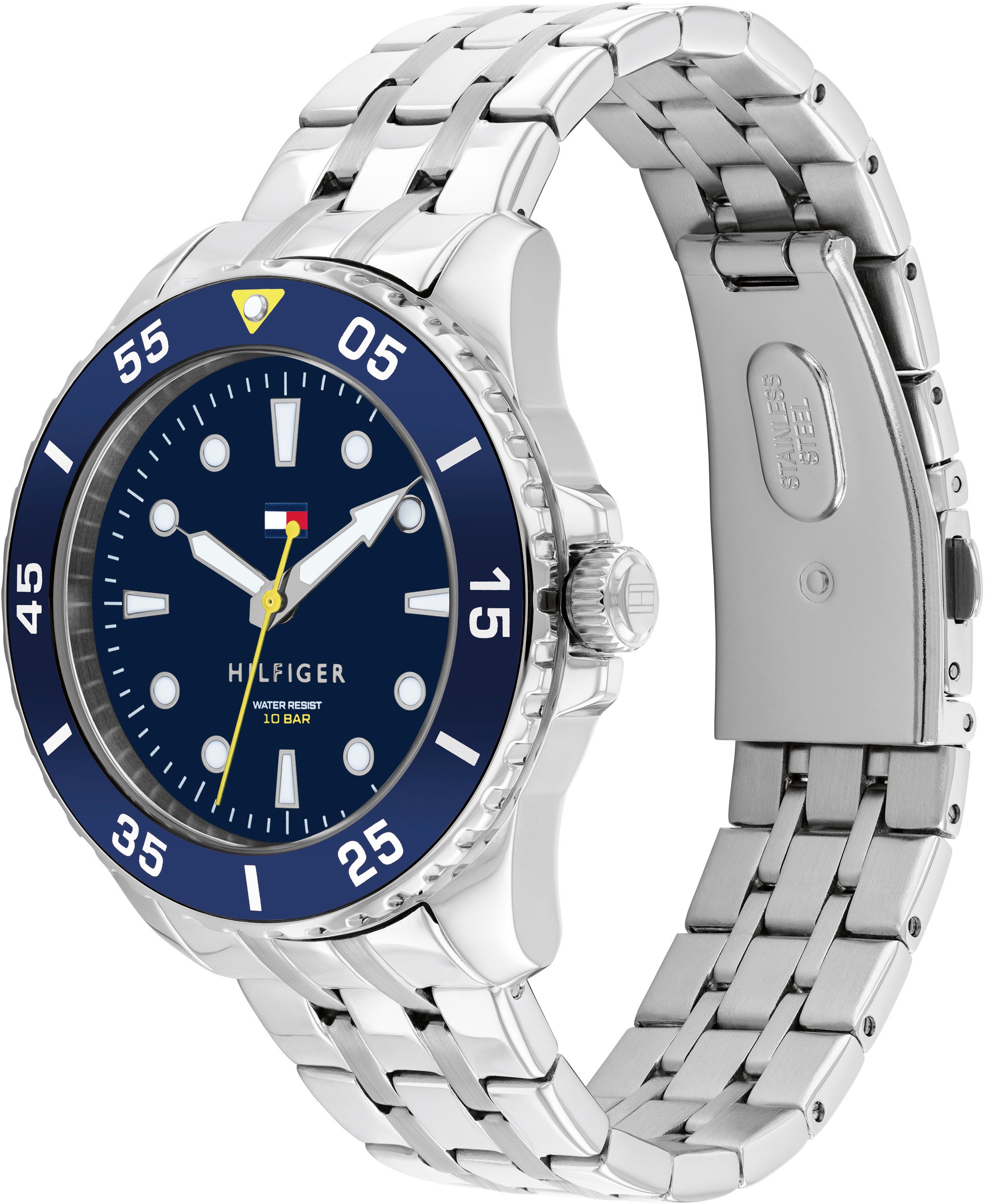 Tommy Hilfiger Quarzuhr »KIDS«, Armbanduhr, Edelstahlarmband, analog, ideal auch als Geschenk