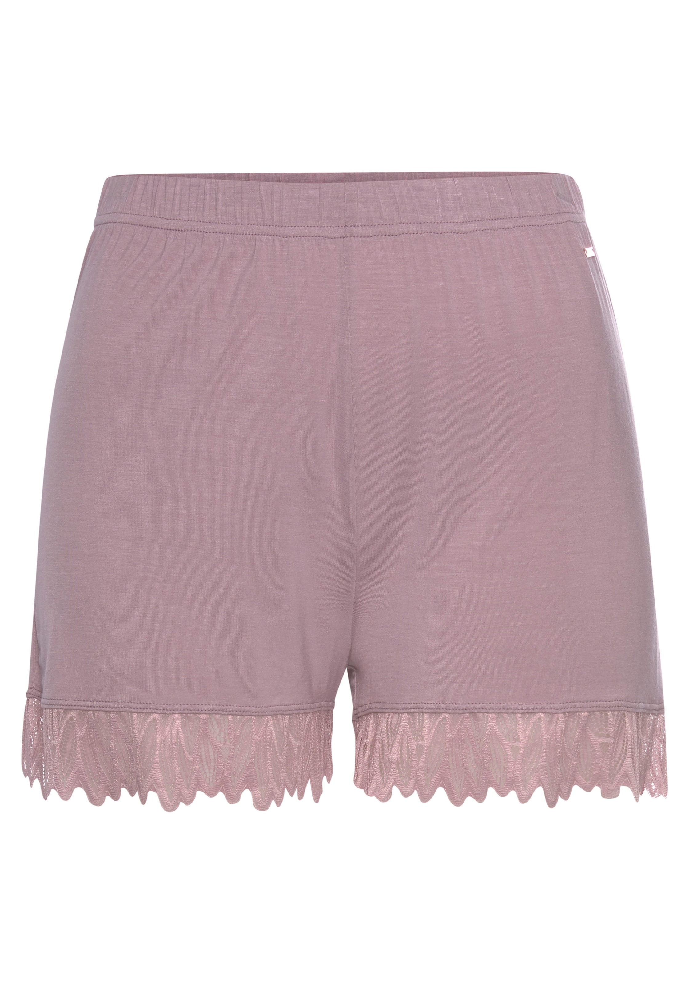 LASCANA Schlafshorts, mit Spitzendetails
