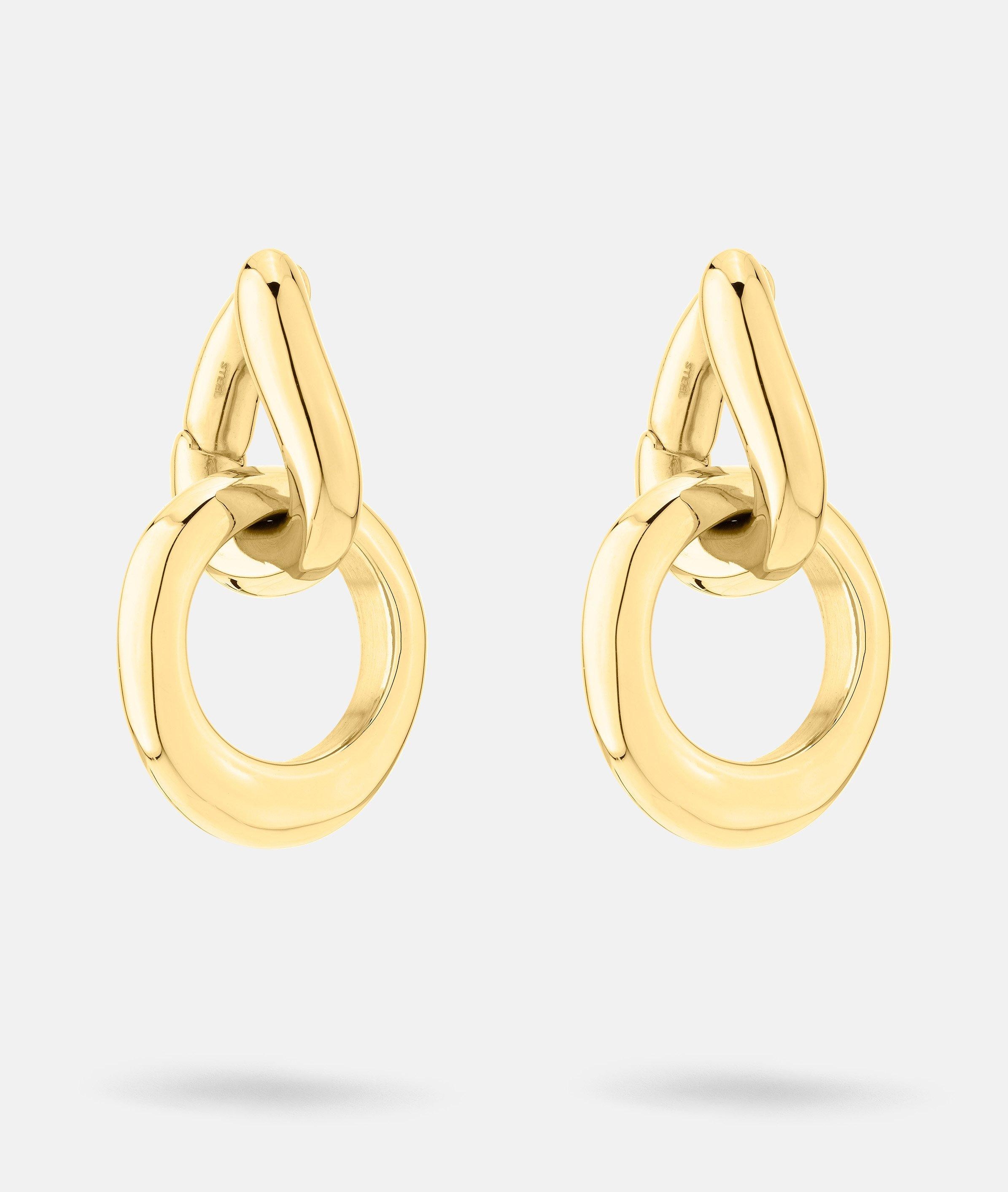 Liebeskind Berlin Paar Creolen »Schmuck Geschenk Edelstahl Ohrringe The Organic«, Einhänger abnehmbar