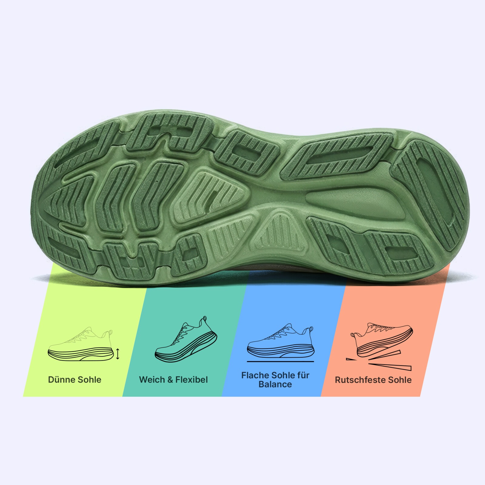 DOTALES Barfußschuh »Lumeo Sportschuhe – Sneaker-Look Mit Barfußgefühl«  Minimalschuhe, Turnschuhe