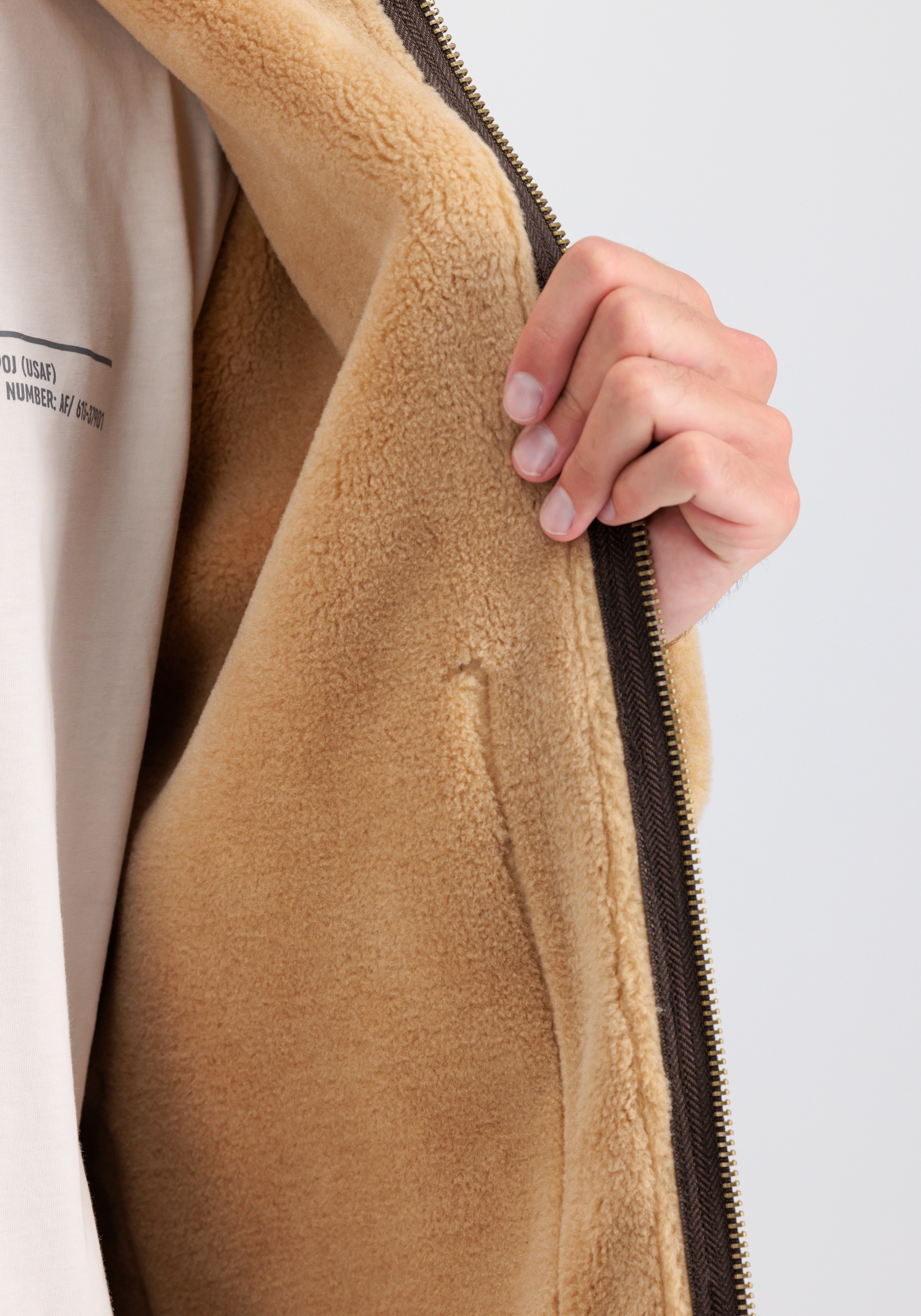 Alpha Industries Lederjacke »B-3 Arctic«