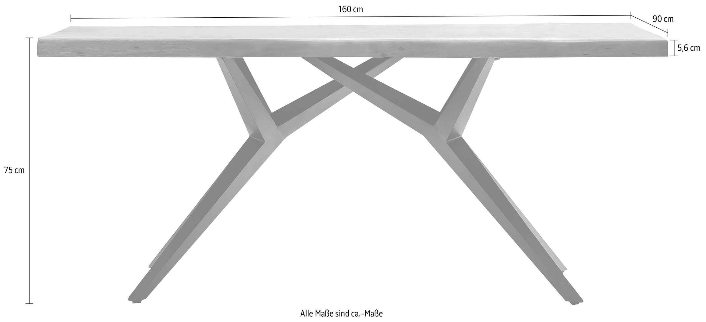 SIT Tables Dining Table Mango 160cm 3