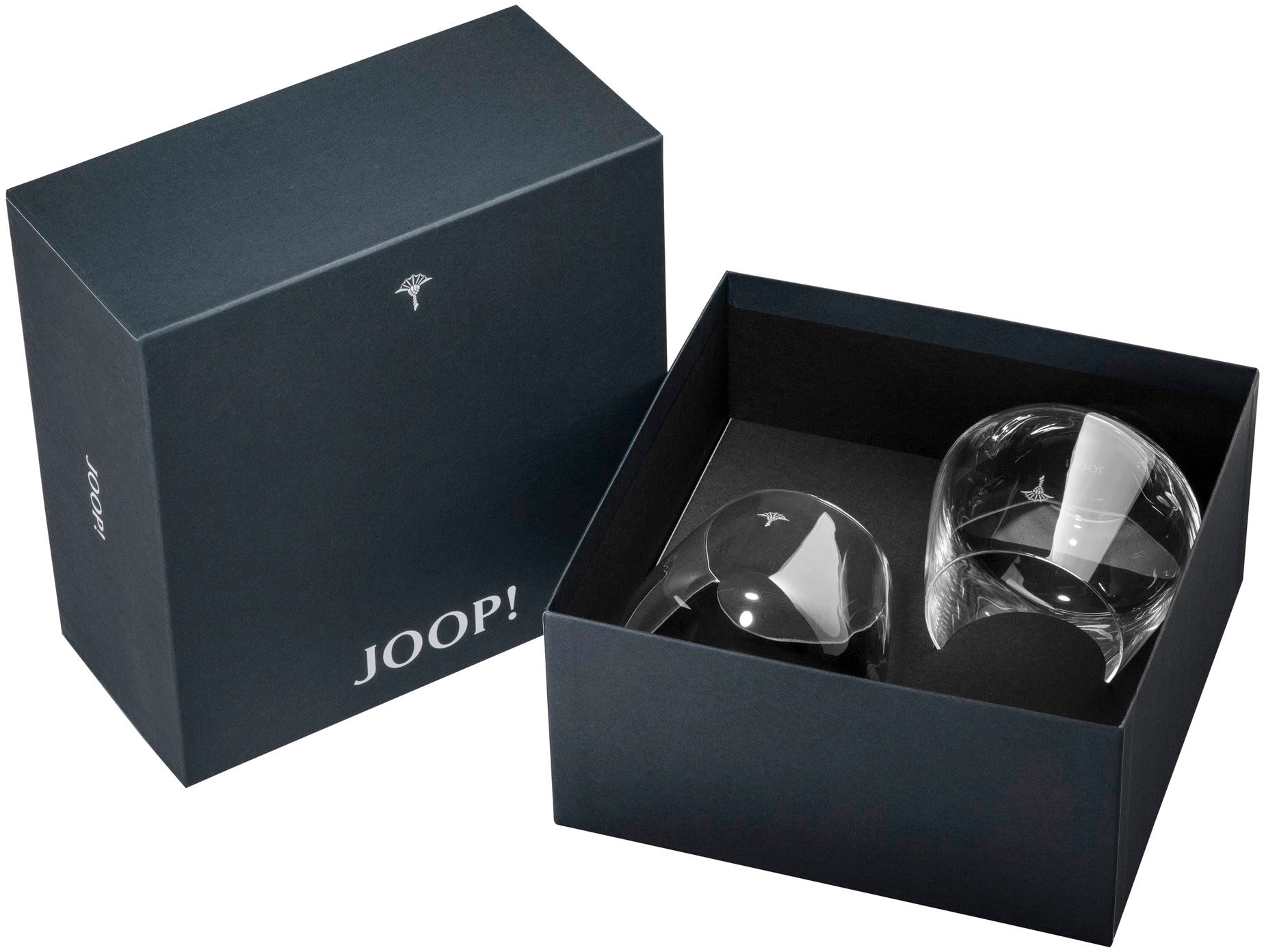 Joop! Tumbler-Glas »JOOP! SINGLE CORNFLOWER«, (Set, 2 tlg.), mit einzelner  Kornblume als Dekor, 2-teilig, Made in Europe bestellen | BAUR