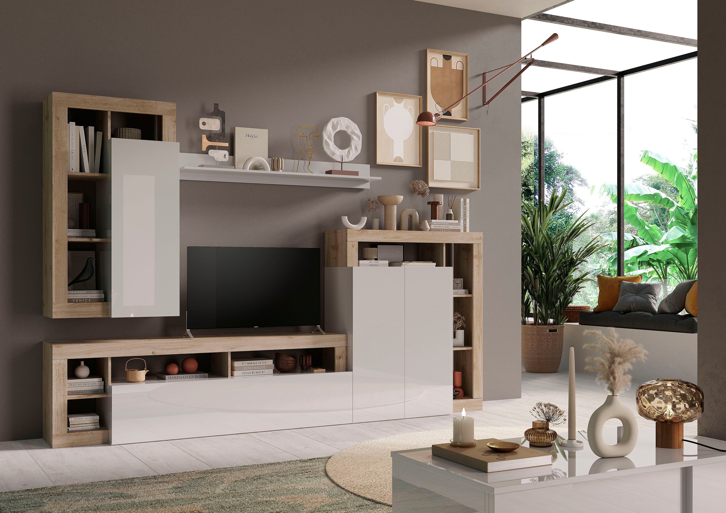 Home affaire Wohnwand "Hamburg" 4 Stk. tlg. günstig online kaufen