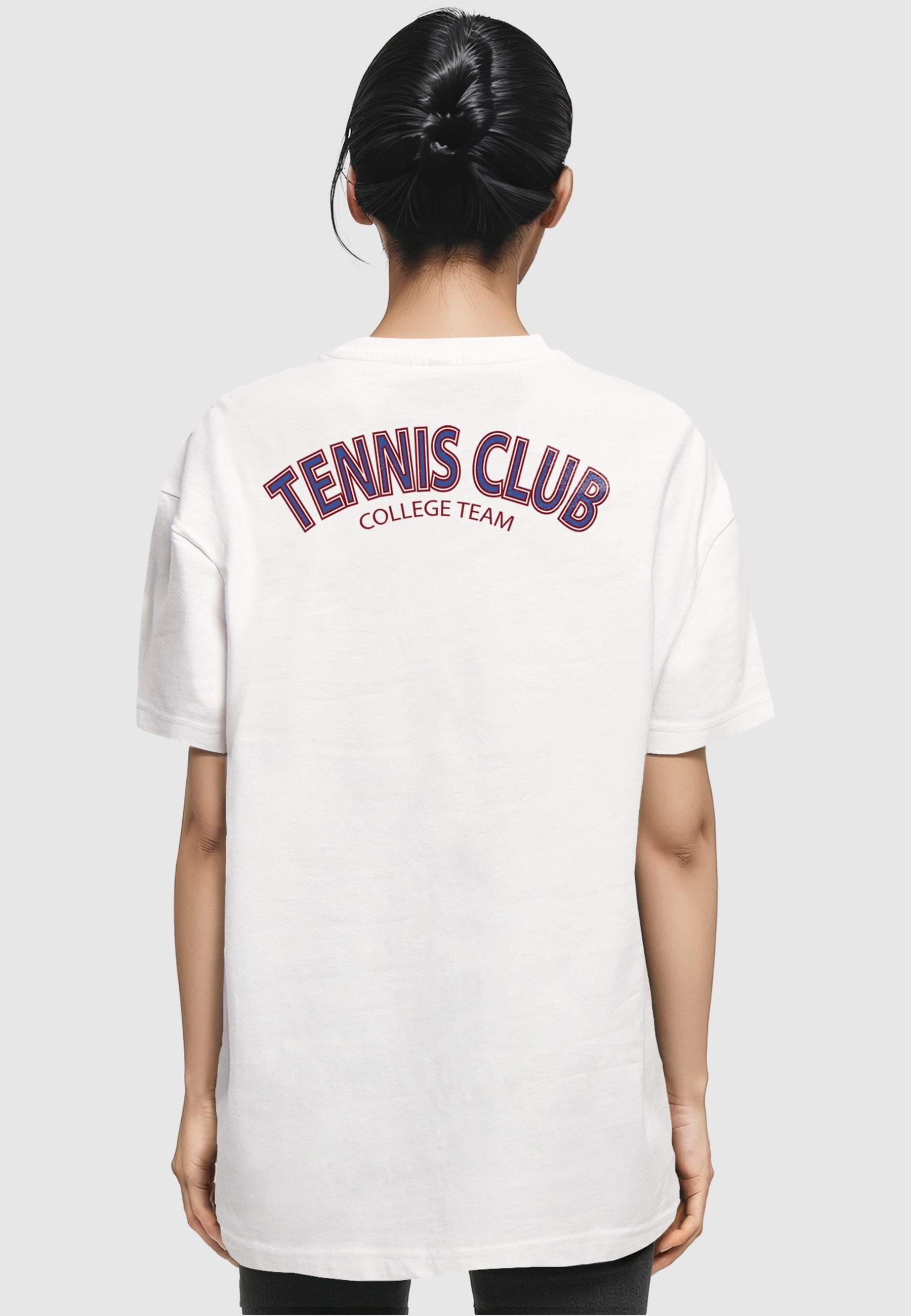 Merchcode T-Shirt »Merchcode Damen Ladies College Club Boyfriend Tee«, (1 tlg.)