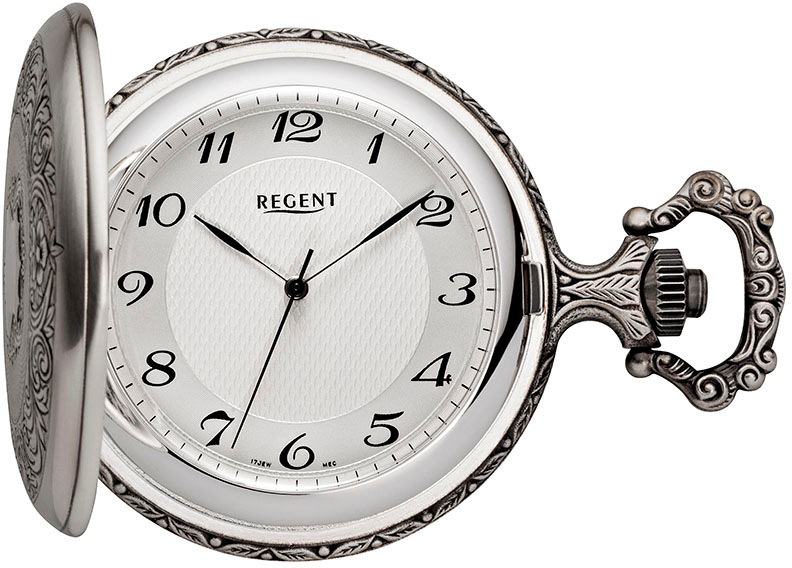 REGENT Damen Taschenuhr "P722", silber, Taschenuhren, Herrenuhr, Handaufzug, Acrylglas