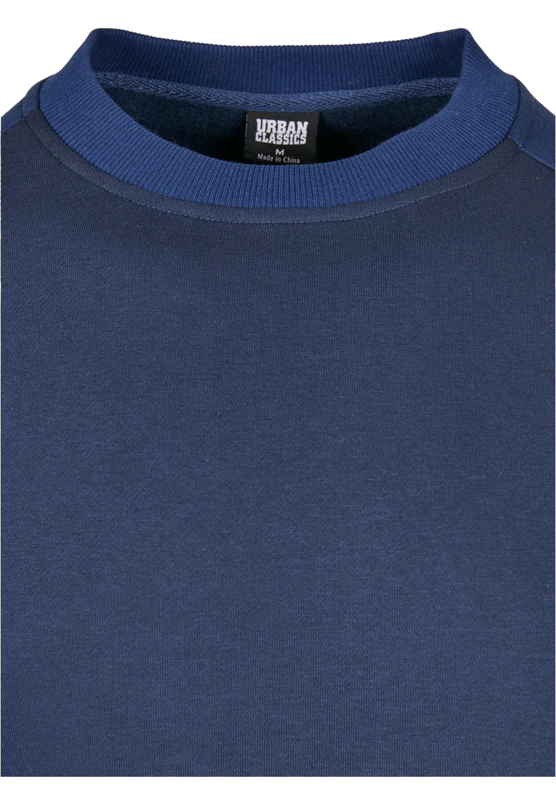 URBAN CLASSICS Rundhalspullover »Urban Classics Herren 2-Tone Fake Raglan Crew«, (1 tlg.)