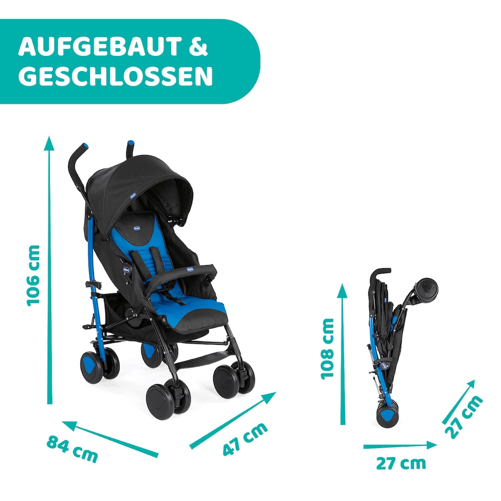 Chicco Kinder-Buggy »Echo, Mr Blue«, mit Frontbügel;