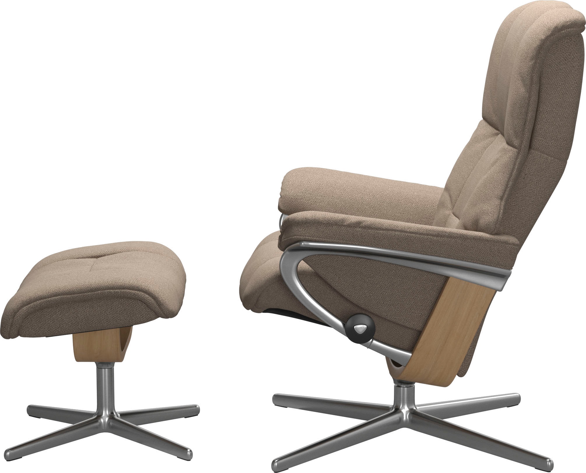 Stressless® Fußhocker »Mayfair«, mit Cross Base, Größe S, M & L, Holzakzent Eiche
