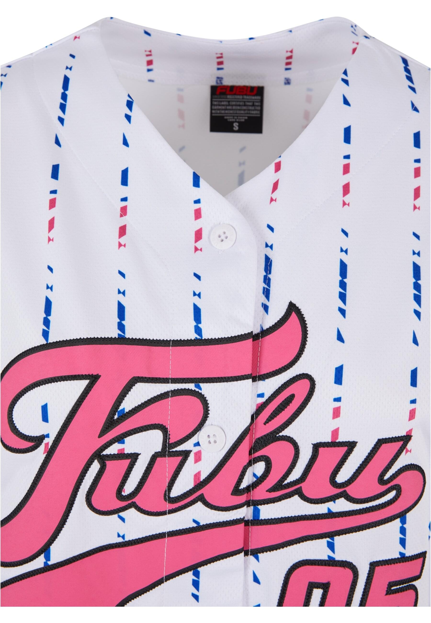 Fubu T-Shirt »Fubu Damen FW222-021-1 FUBU Varsity Stripe Baseball Jersey« 1 Stk. tlg.