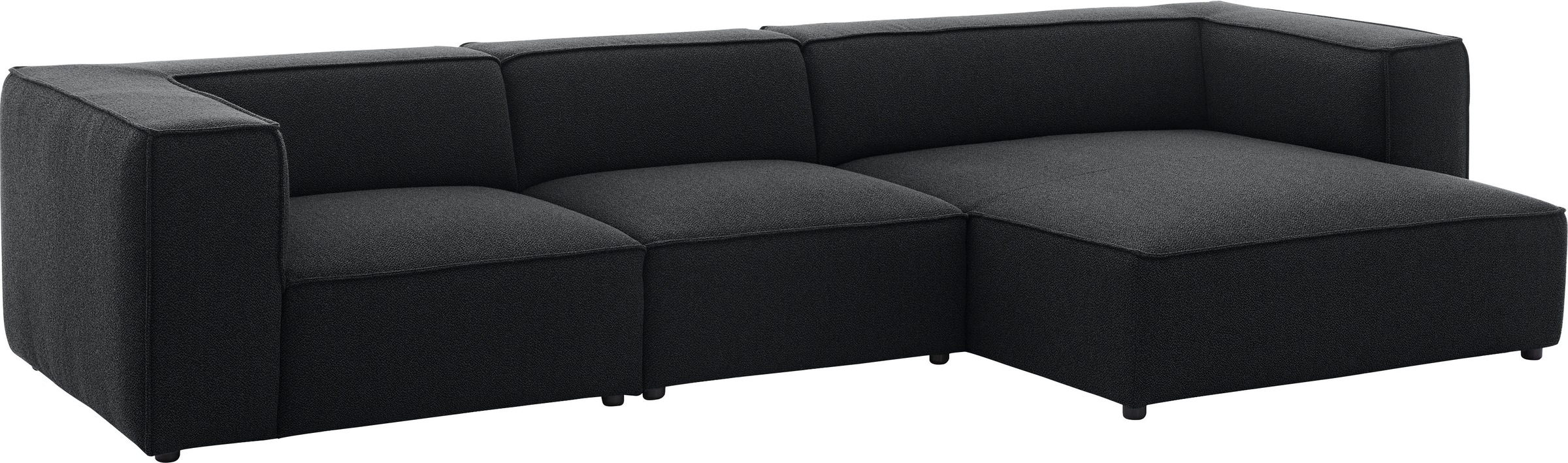 W.SCHILLIG Ecksofa »around-the-block«, mit eleganter Biese, mit Federkern, Breite 341 cm