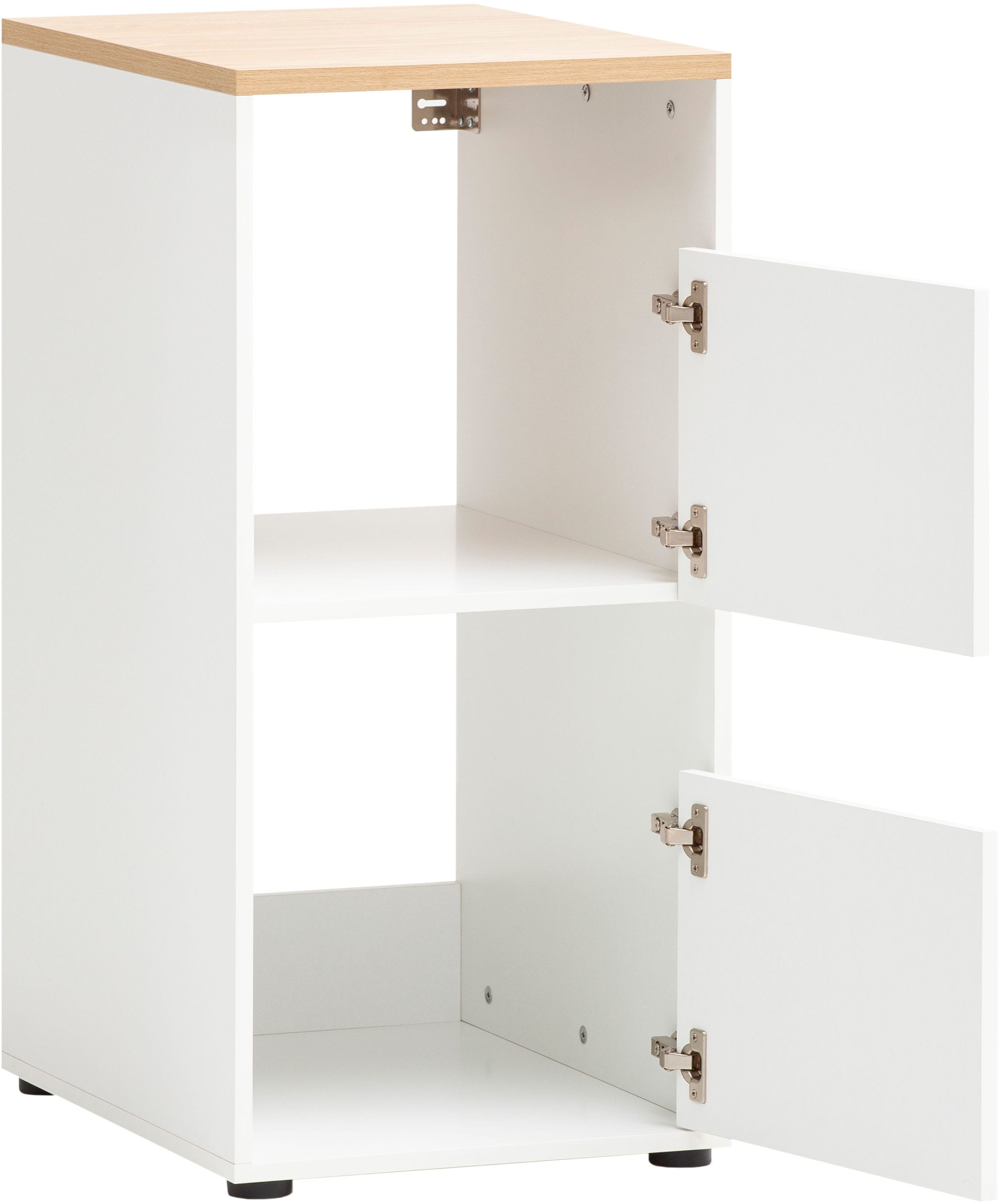Schildmeyer Wäscheschrank »Solea, Breite 45 cm«, Zwei Wäscheschächte, Wechselbarer Türanschlag
