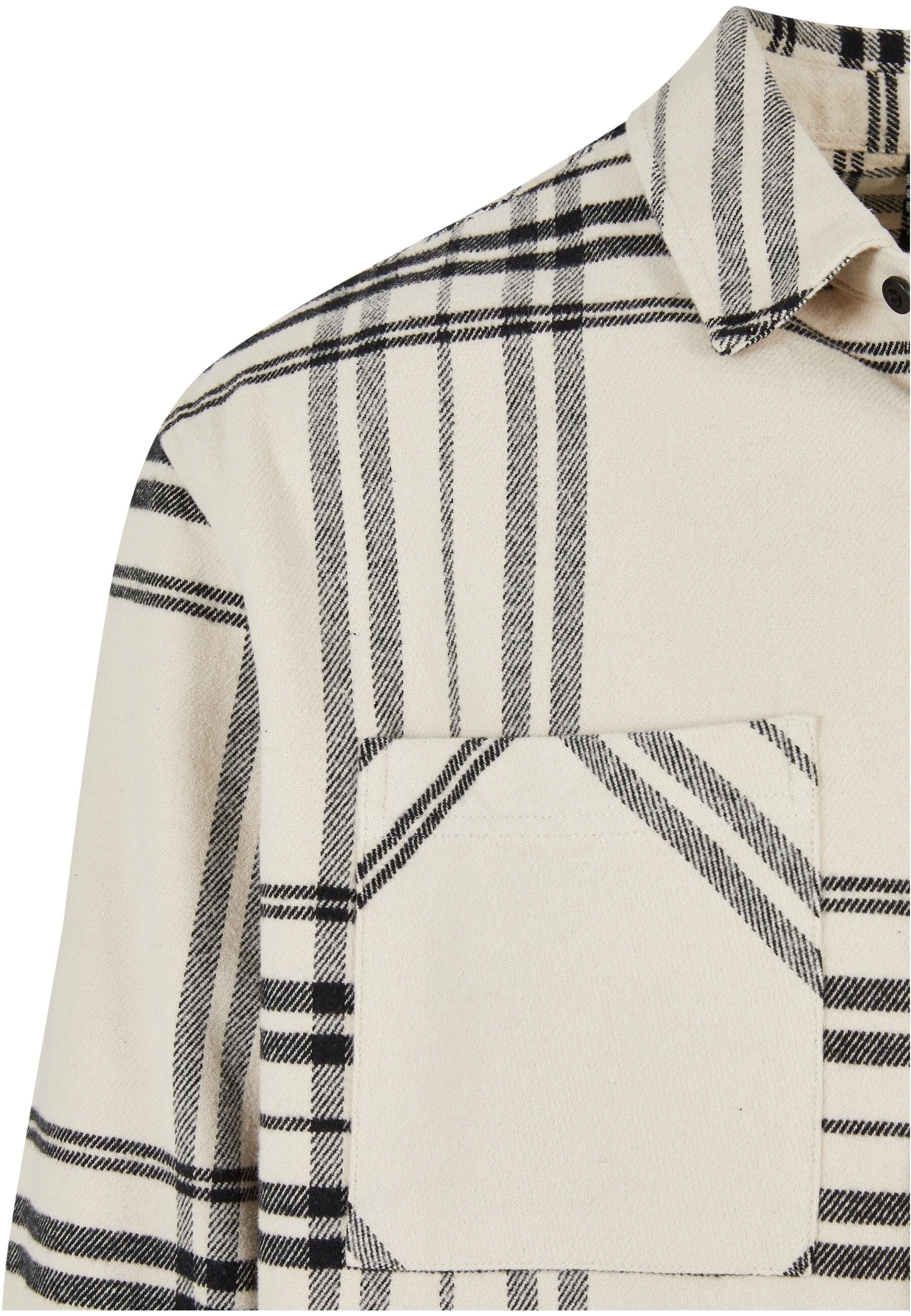 URBAN CLASSICS Langarmhemd »Urban Classics Herren Long Oversized Checked Summit Shirt«, (1 tlg.)