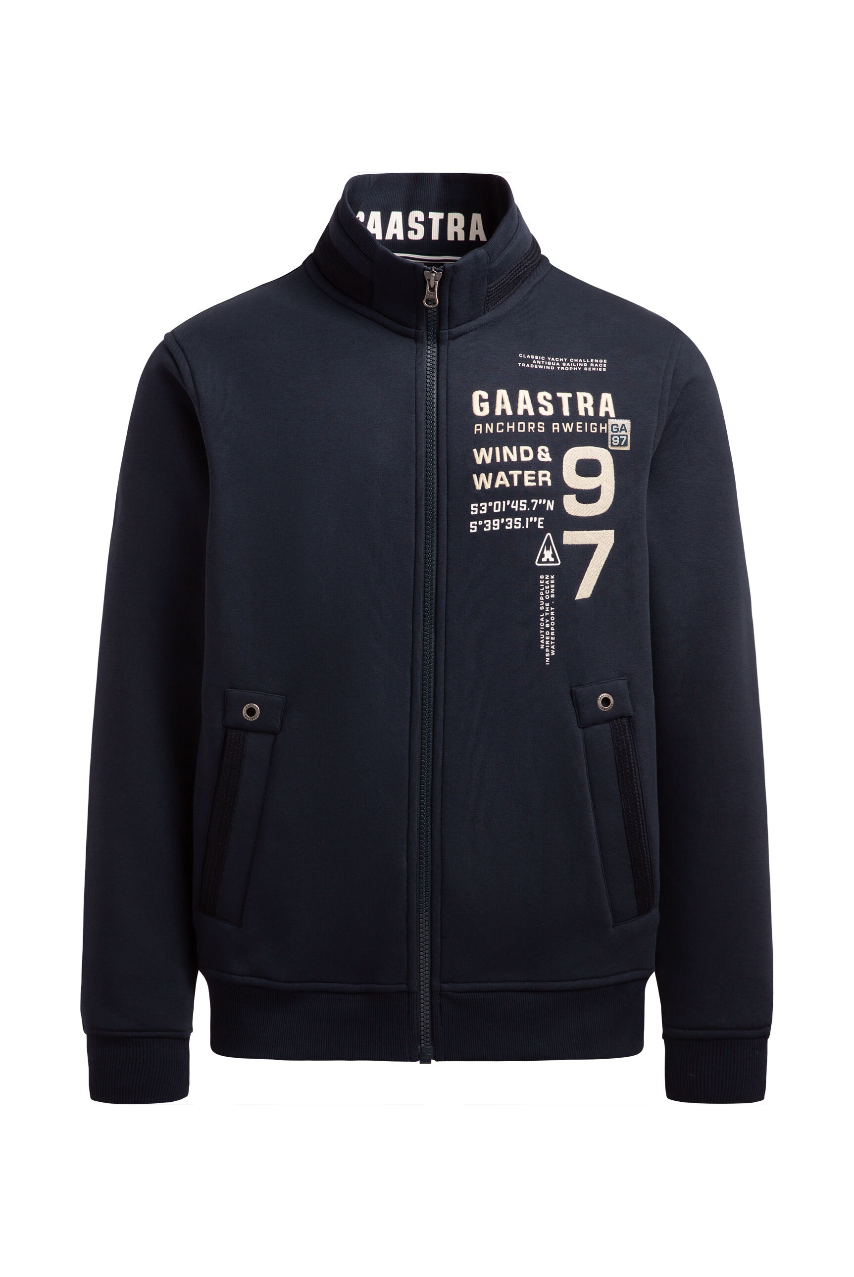 Gaastra Sweatjacke mit Stehkragen