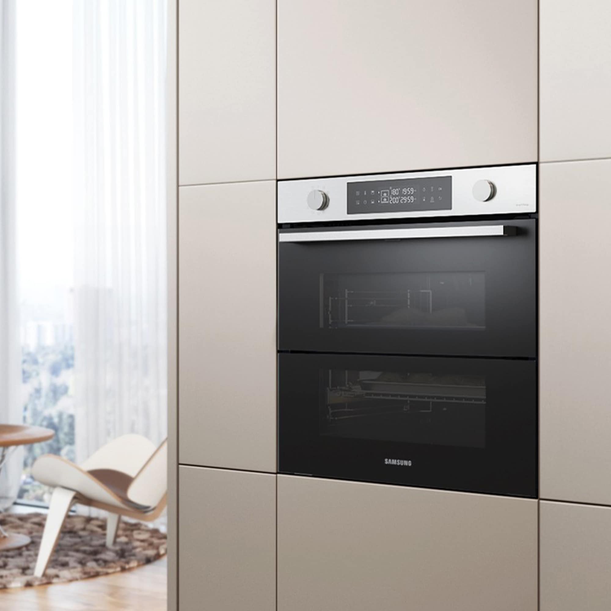 Samsung Einbaubackofen »NV7B4550VAS/U1« mit Pyrolyse-Selbstreinigung Dual Cook Flex