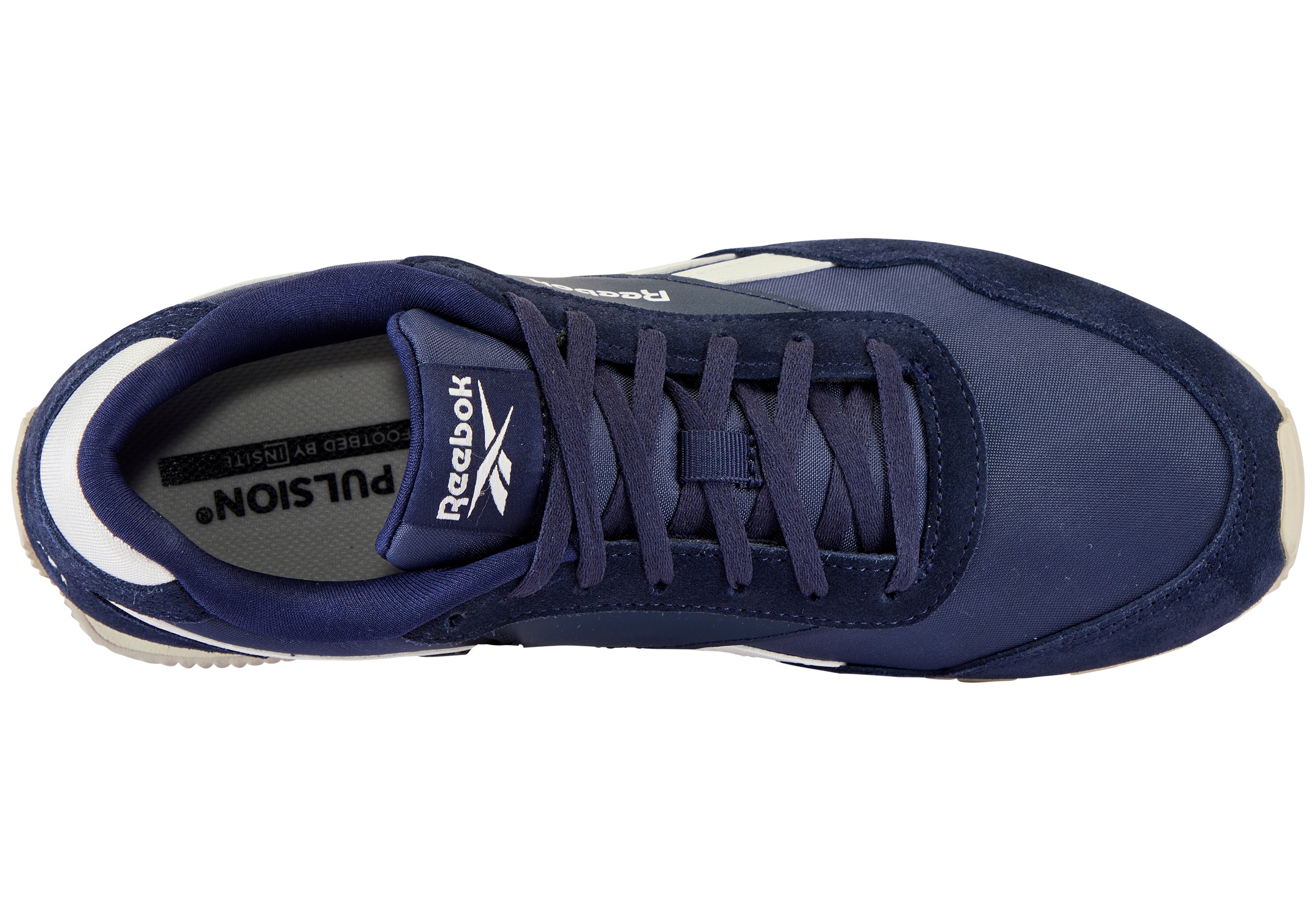 Sneaker REEBOK CLASSIC "REEBOK GLIDE LOW", Herren, Gr. 36,5, vector navy, vector navy, chalk, Leder, Synthetik, Textil, Schuhe Sneaker 3