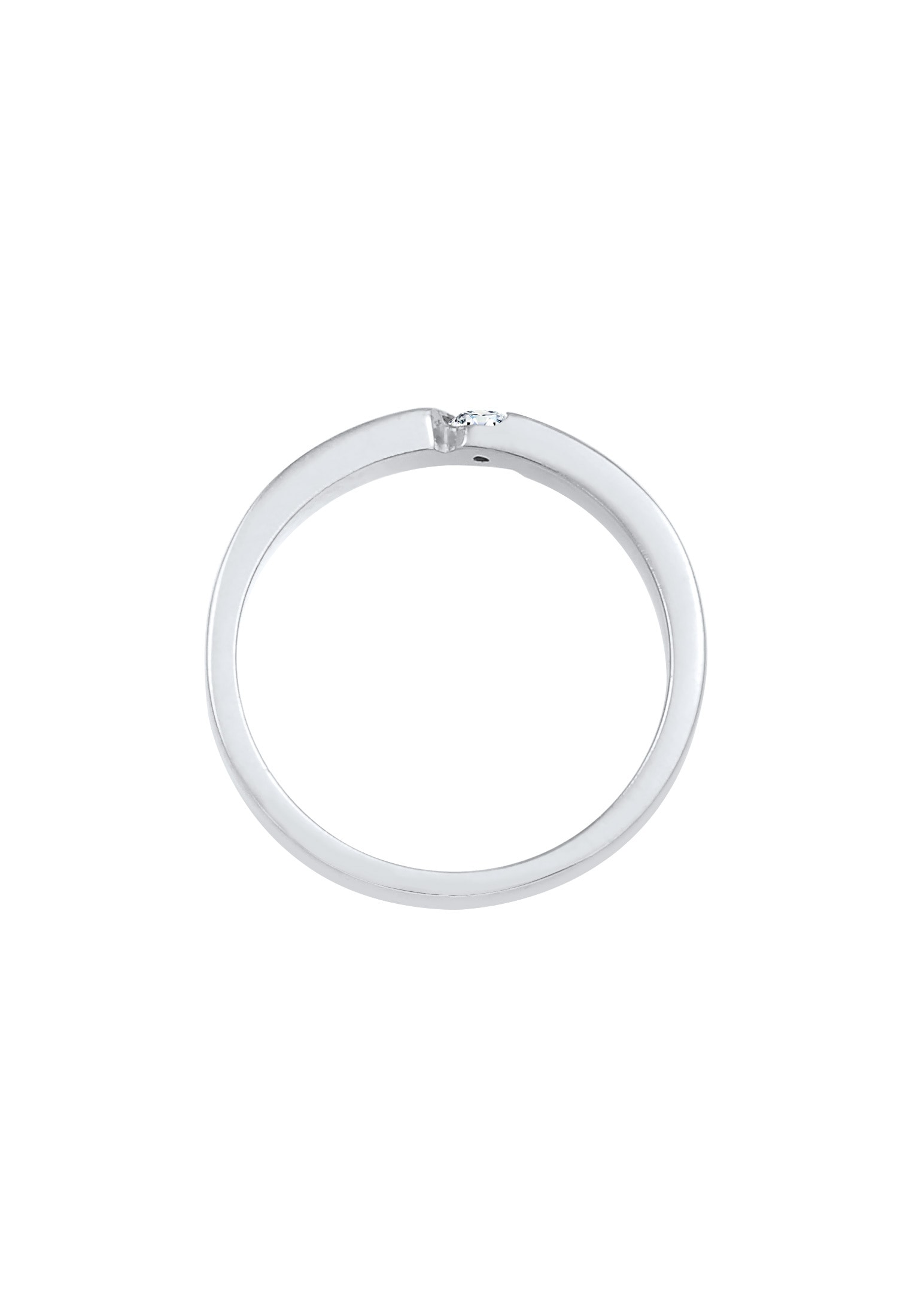 Elli DIAMONDS Diamantring »Verlobungsring Diamant (0.06 ct.) 925 Silber«