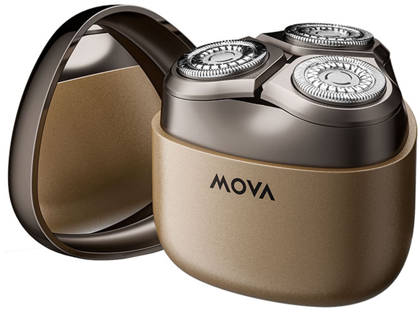 Mova Elektrorasierer "R3000" 45 Präzisionsklingen, USB-C Schnellladen, Magnetspiegel, Zinkgehäuse