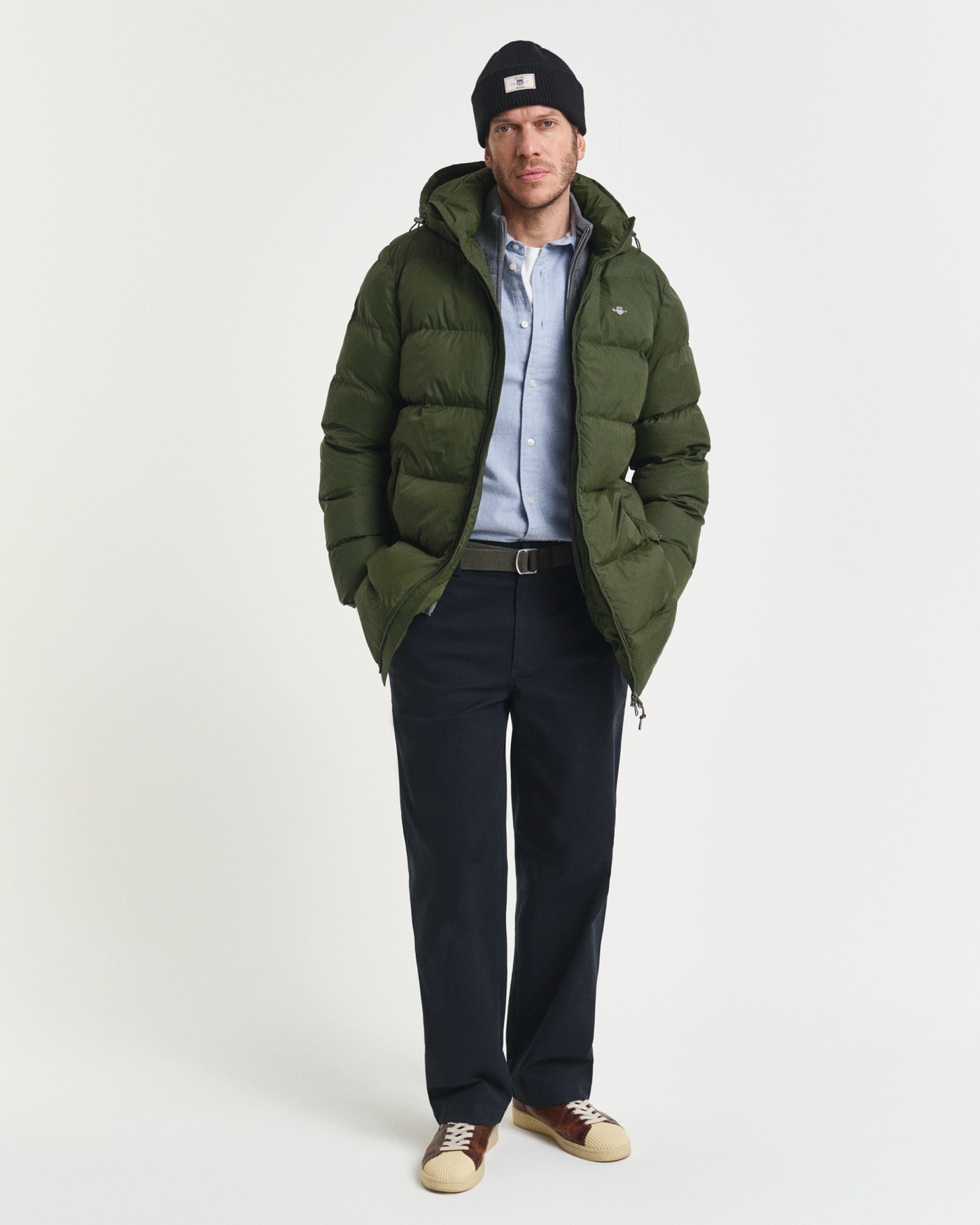 Gant Steppmantel »ACTIVE CLOUD MID LENGTH« Puffermantel, regular fit, abnehmabre Kapuze, 2-Wege-Reißverschluss