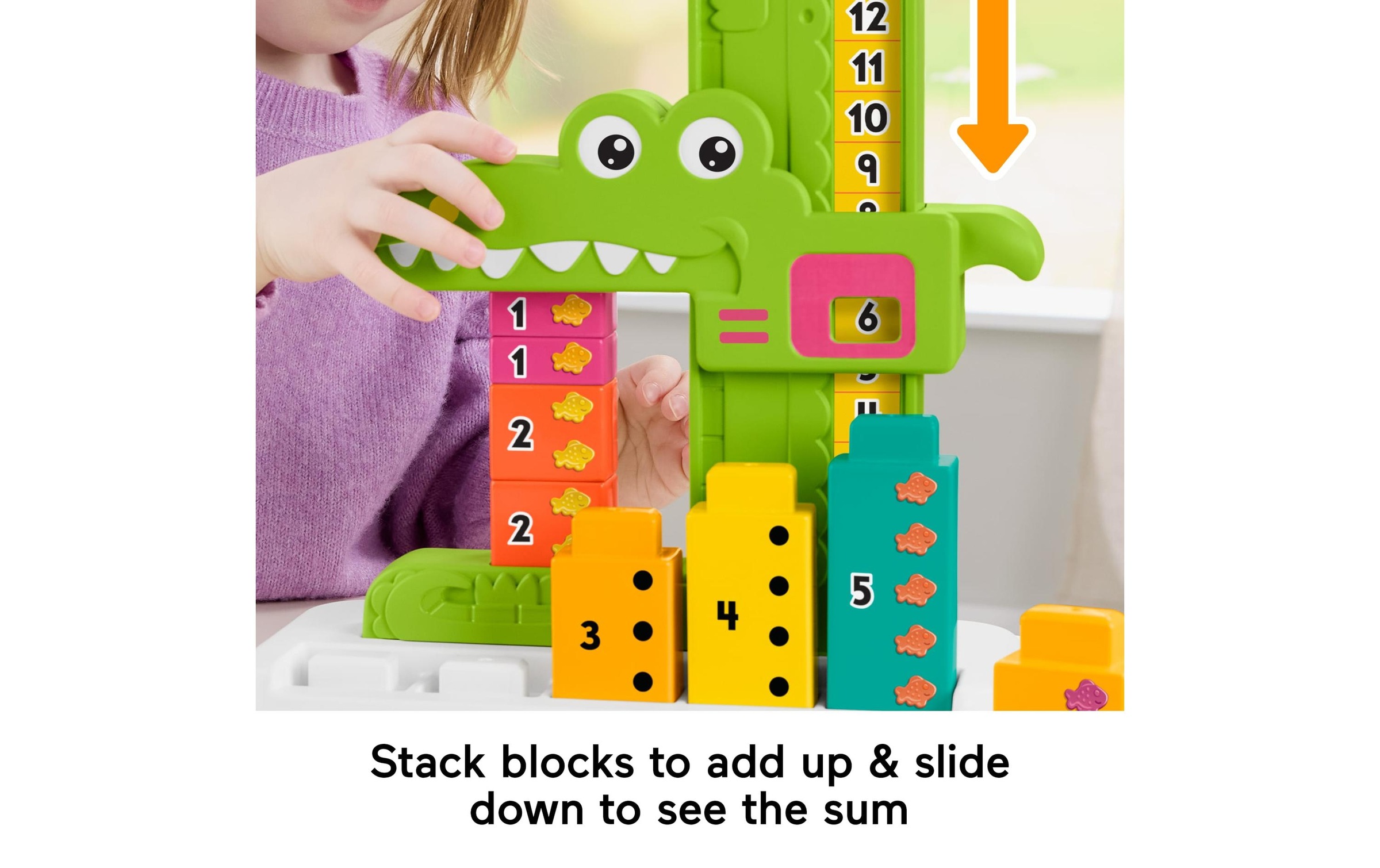 Fisher-Price® Stapelspielzeug »Mein Zahlen-Krokodil«