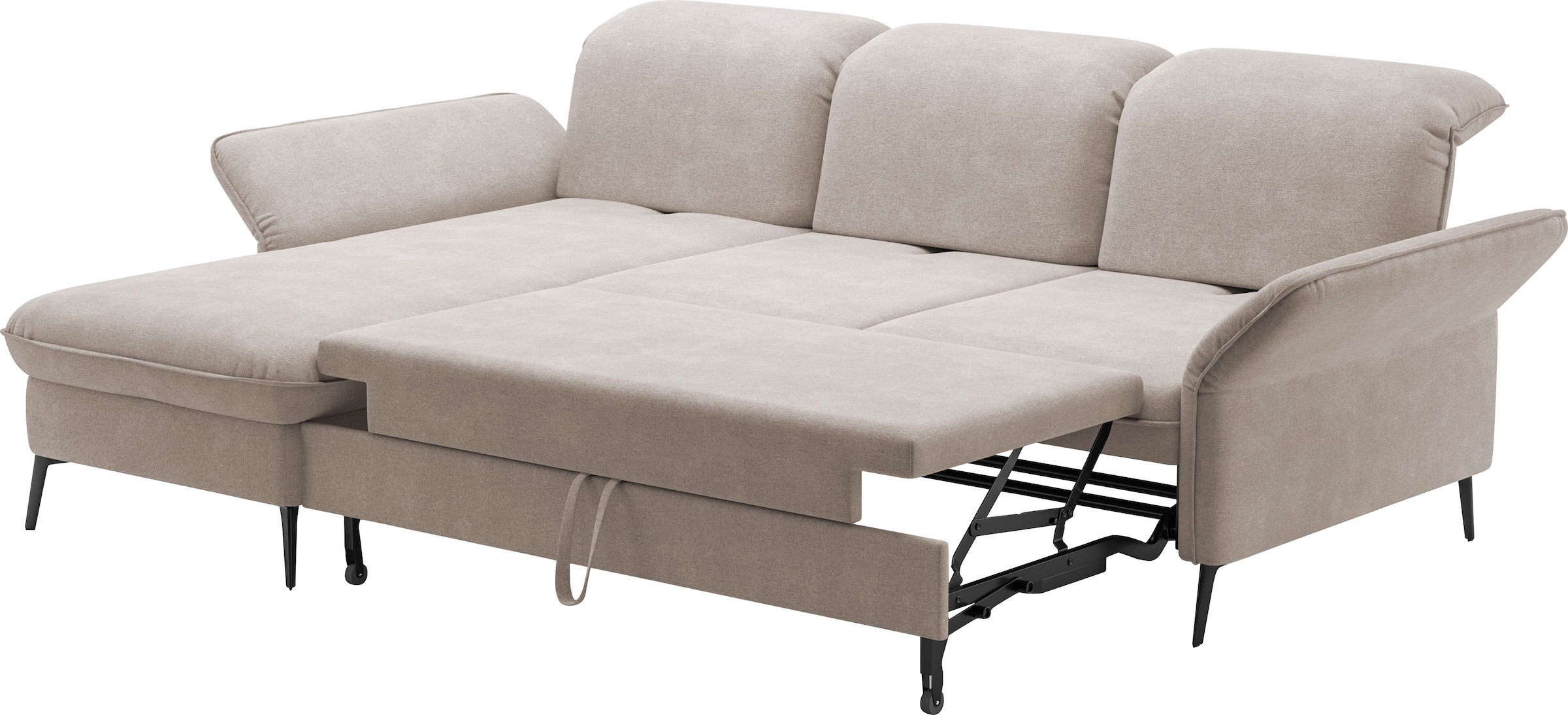 sit&more Ecksofa »Emely«, mit Sitztiefenverstellung optional mit Bettfunktion und Bettkasten