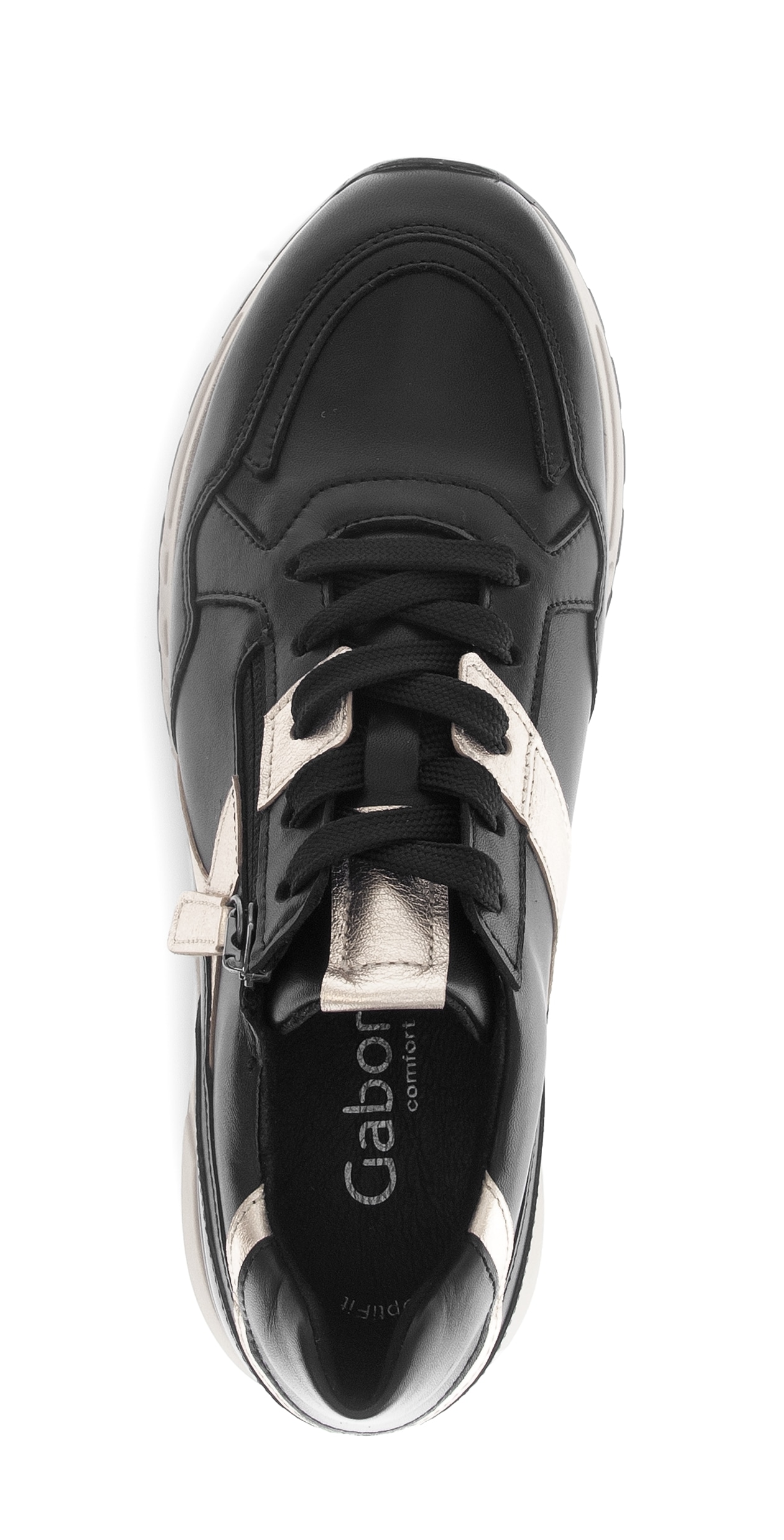 Gabor Keilsneaker »DAVOS«, Schnürschuh, Halbschuh, mit OPTIFIT-Wechselfußbett, H-Weite