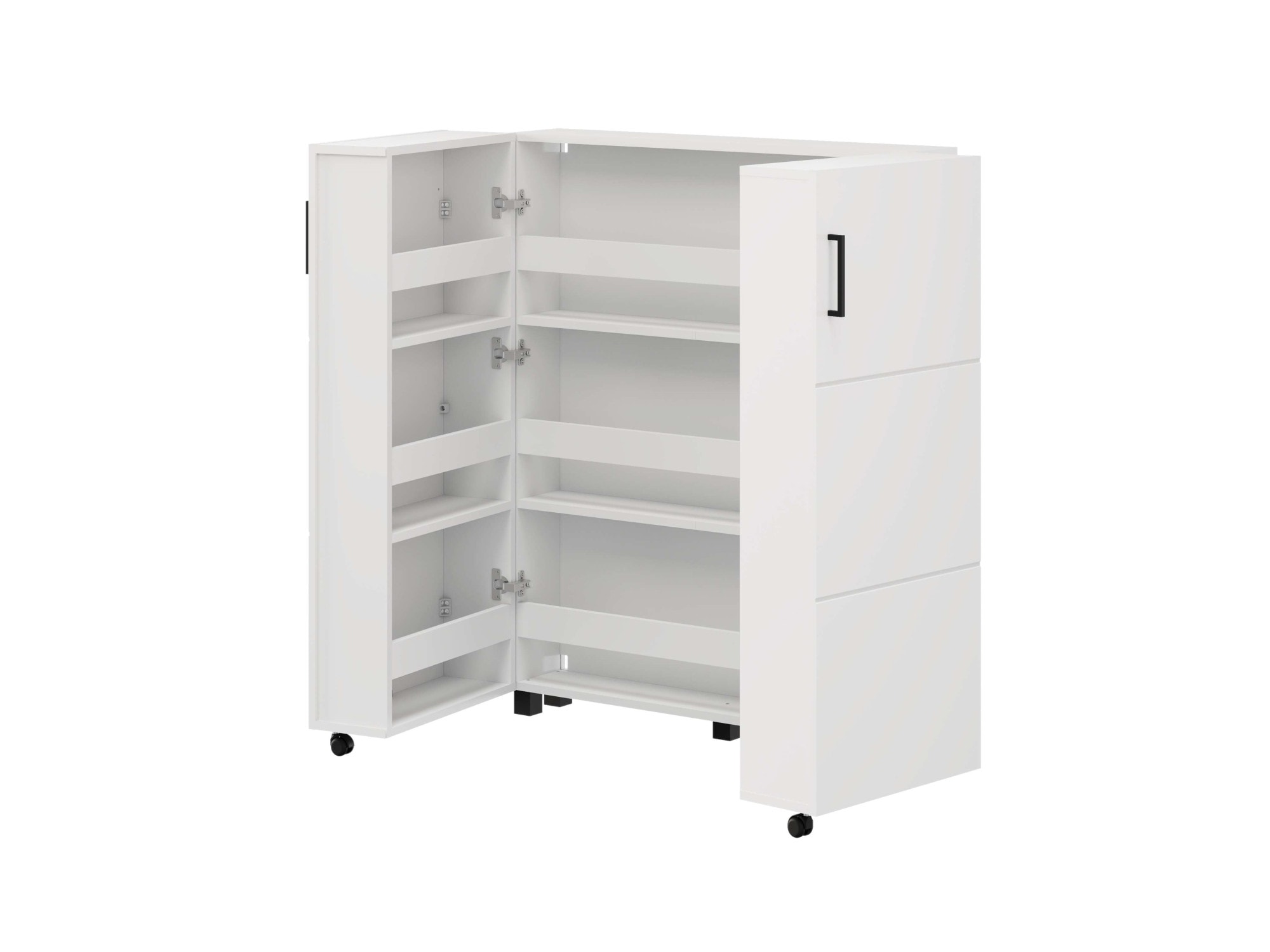 Home affaire Schuhschrank »Islay, Drehtüren auf Rollen, B/T/H: 91,6/32,4/113,2 cm« Schuhkommode mit Platz für ca. 24 Paar Schuhe bis Gr. 40