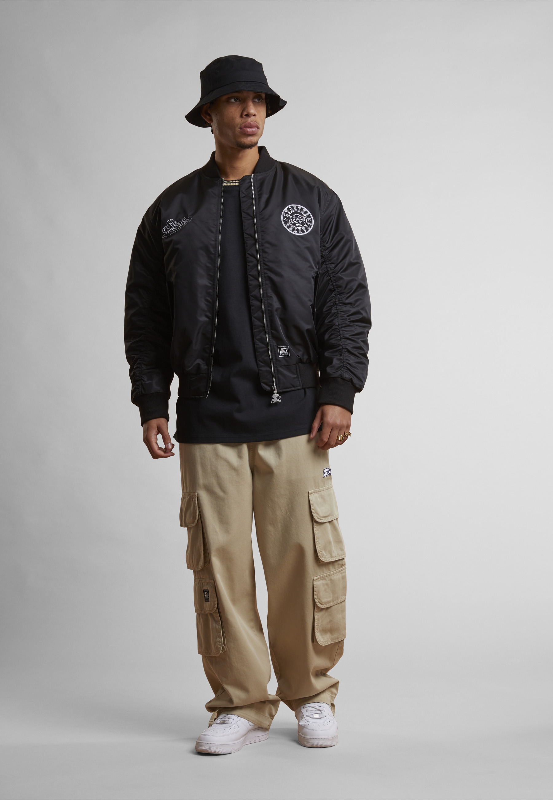 Starter Black Label Bomberjacke »Starter Black Label Starter Patch Bomberjacket« 1 Stk. tlg. ohne Kapuze