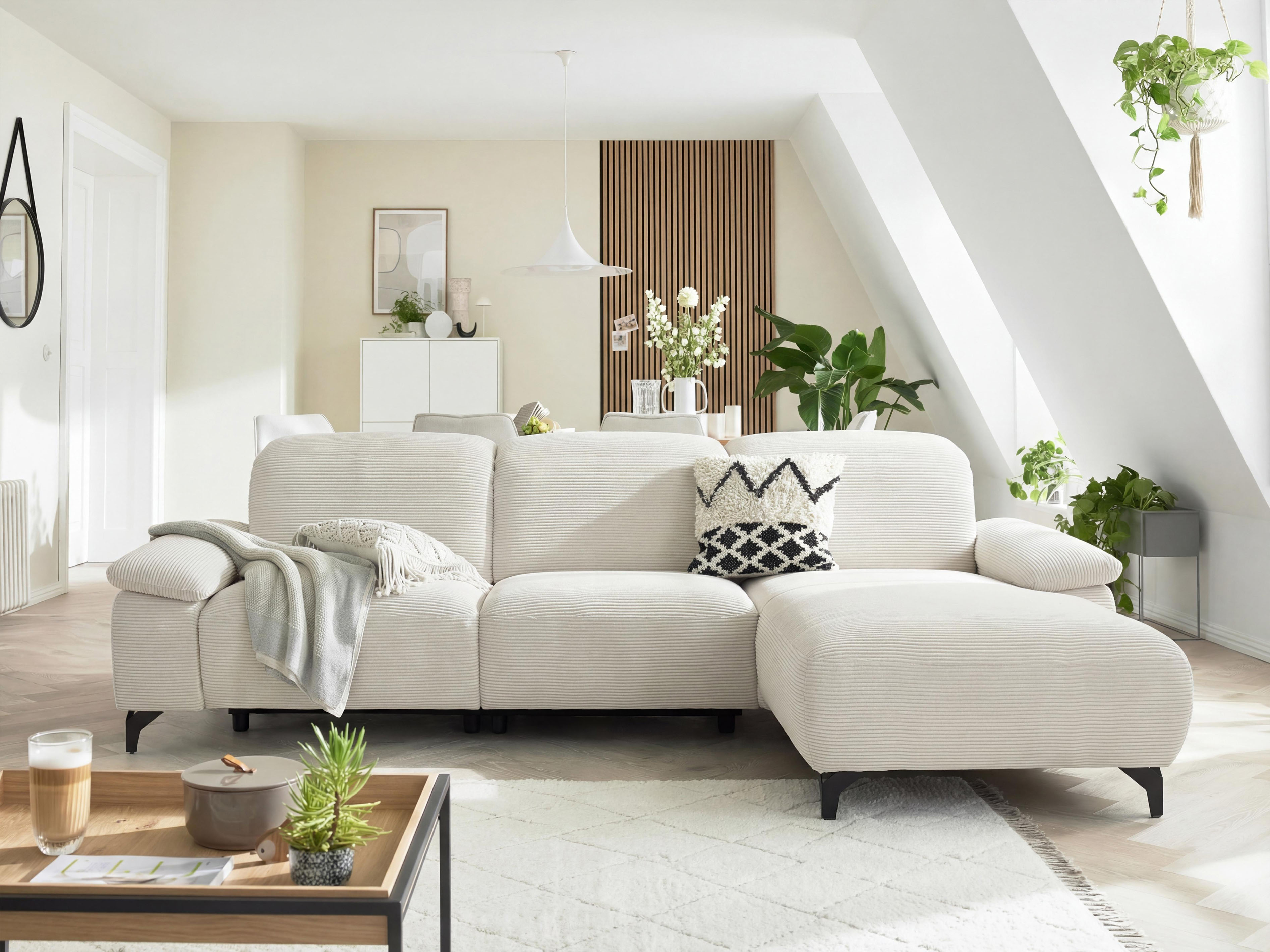 Musterring Ecksofa "MR370 mit/ohne Relaxfunktion, verschiedene Unterfederungen zur Auswahl" Farbe, Material, Sitzkomfort und Funktion wählbar, Maße 280 x 180 cm