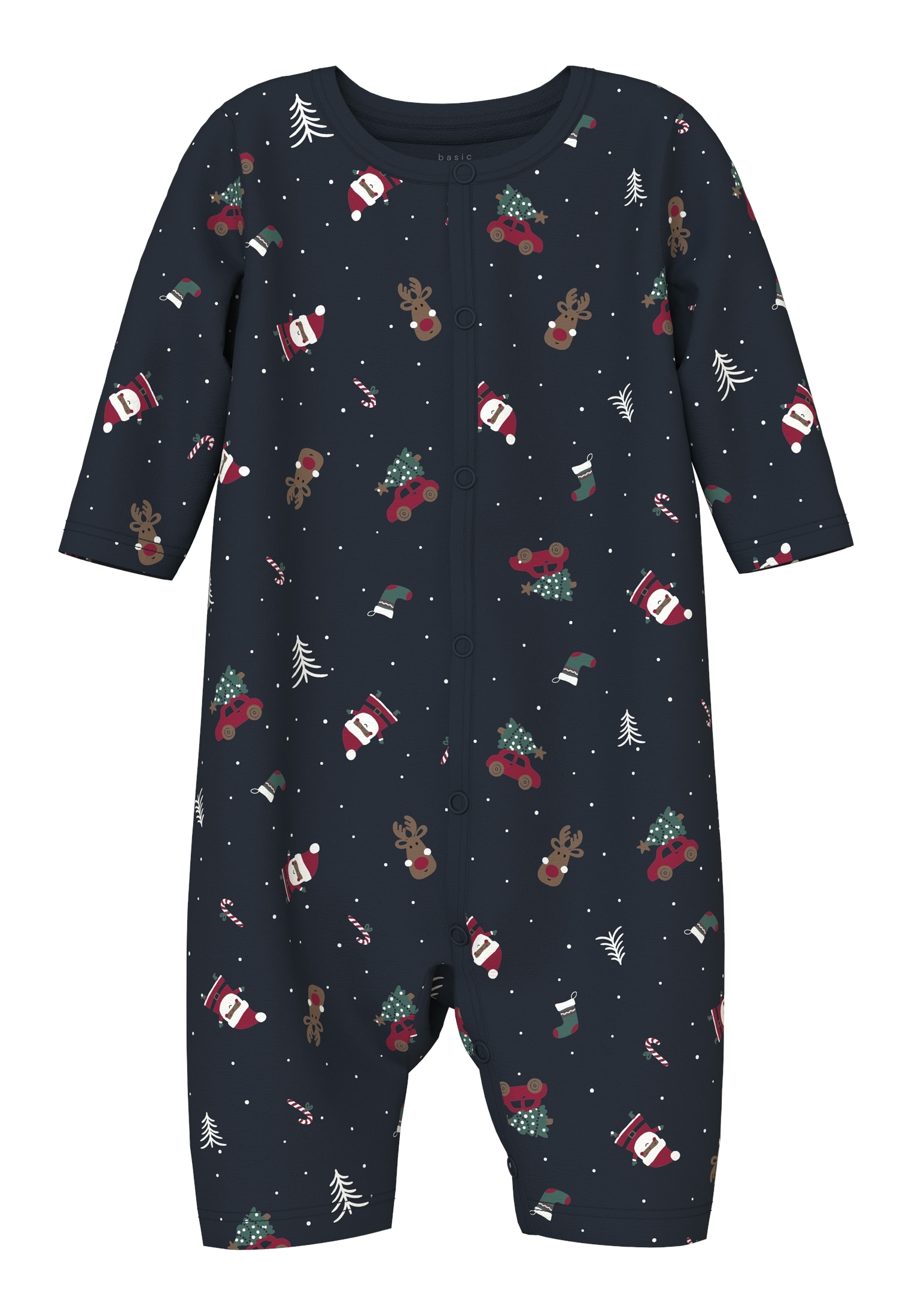 Name It Strampler »NBNVISMAS LS NIGHTSUIT«, mit Weihnachtsmotiv