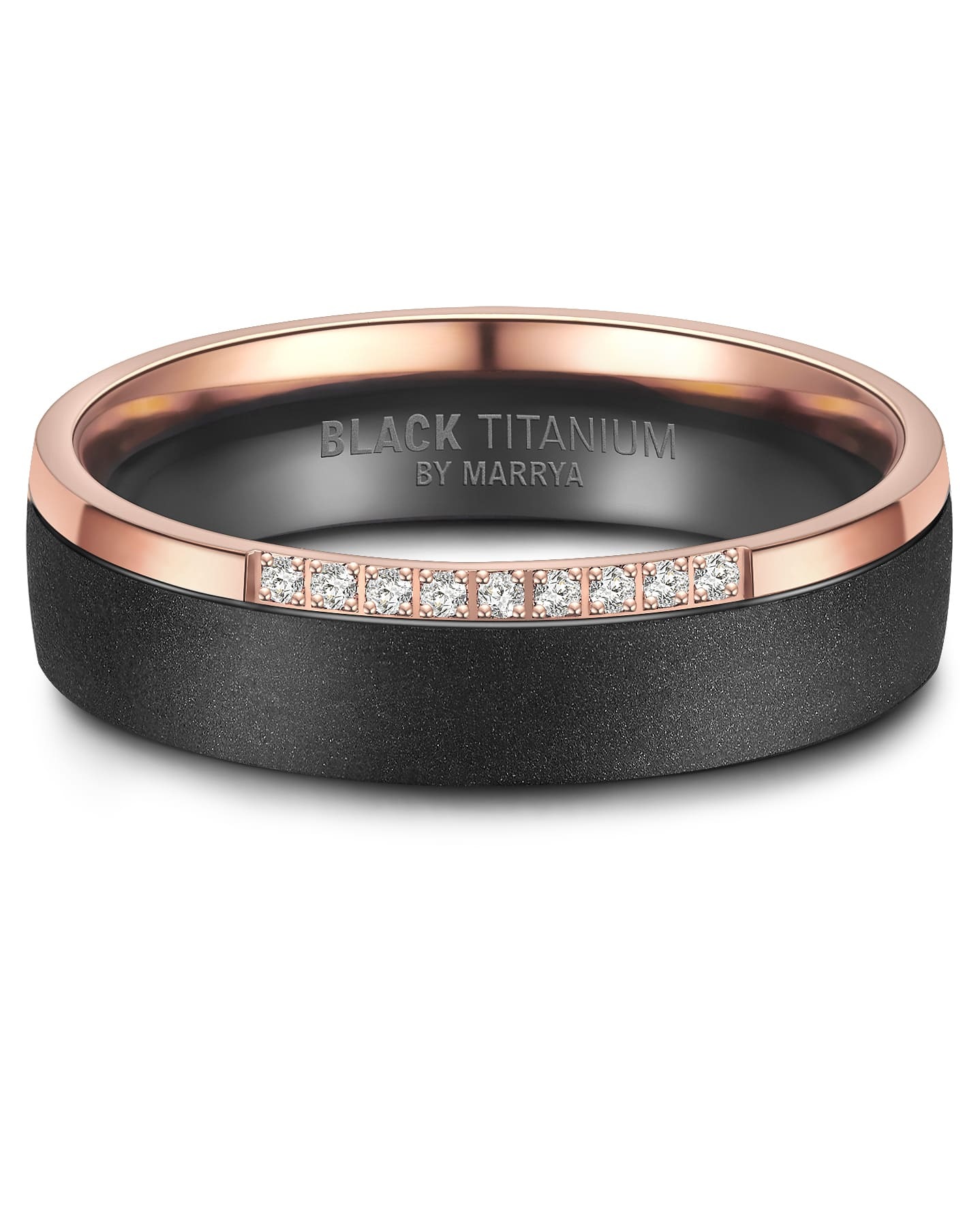 Marrya Partnerring »BLACK TITANIUM by MARRYA«