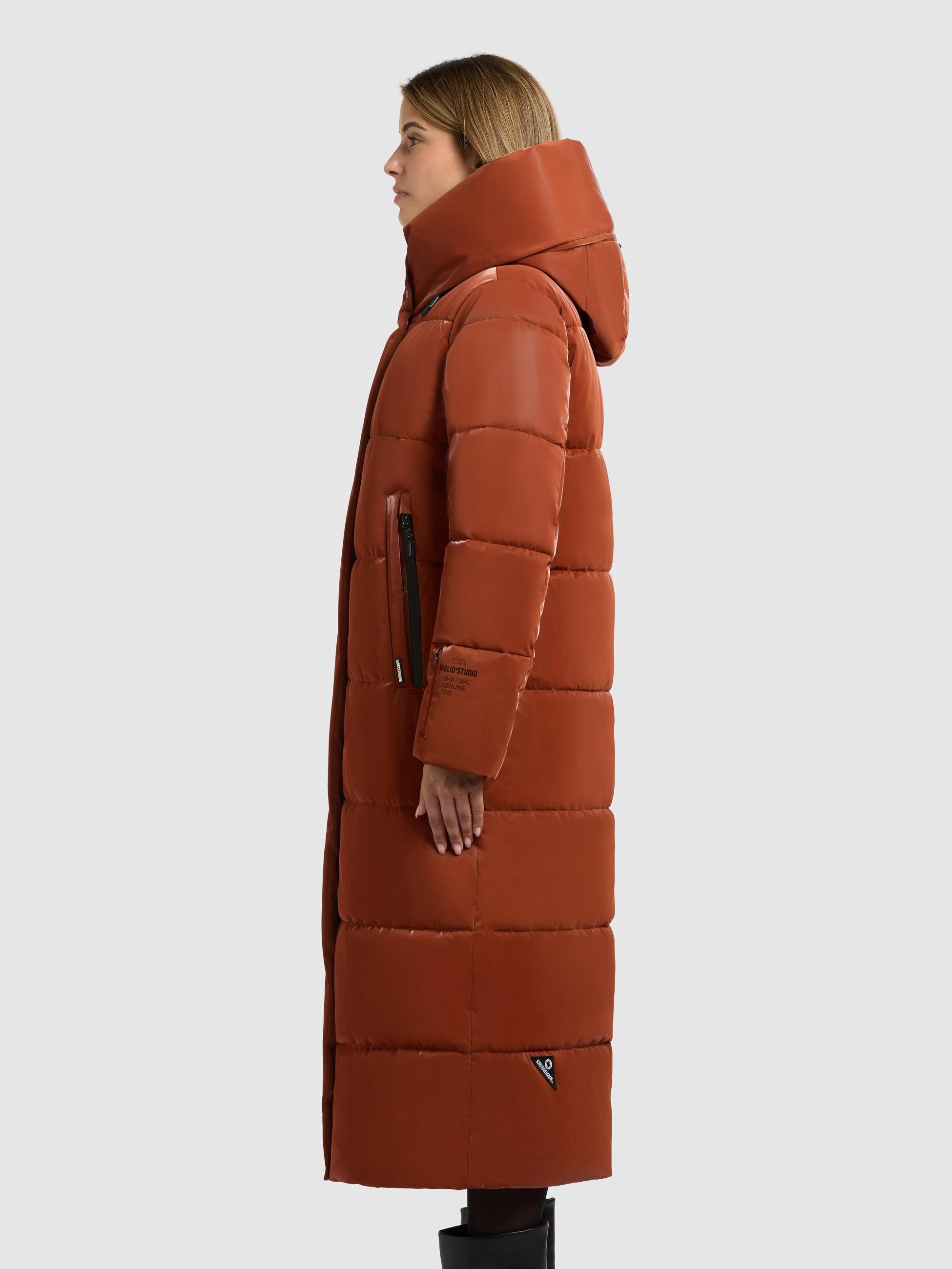 khujo Steppmantel "Soulani5 Shiny" warmer Damen Wintermantel aus glänzendem günstig online kaufen